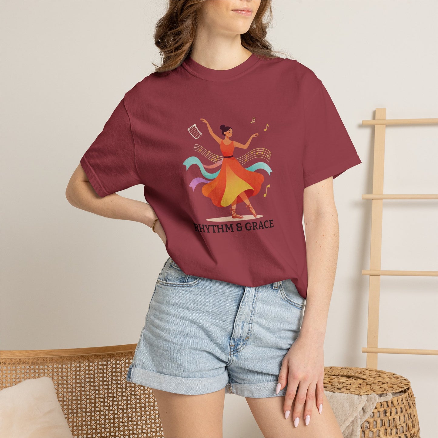 Personalized Dance Tee — Contemporary Dancer Illustration (Add Your Name or Text)