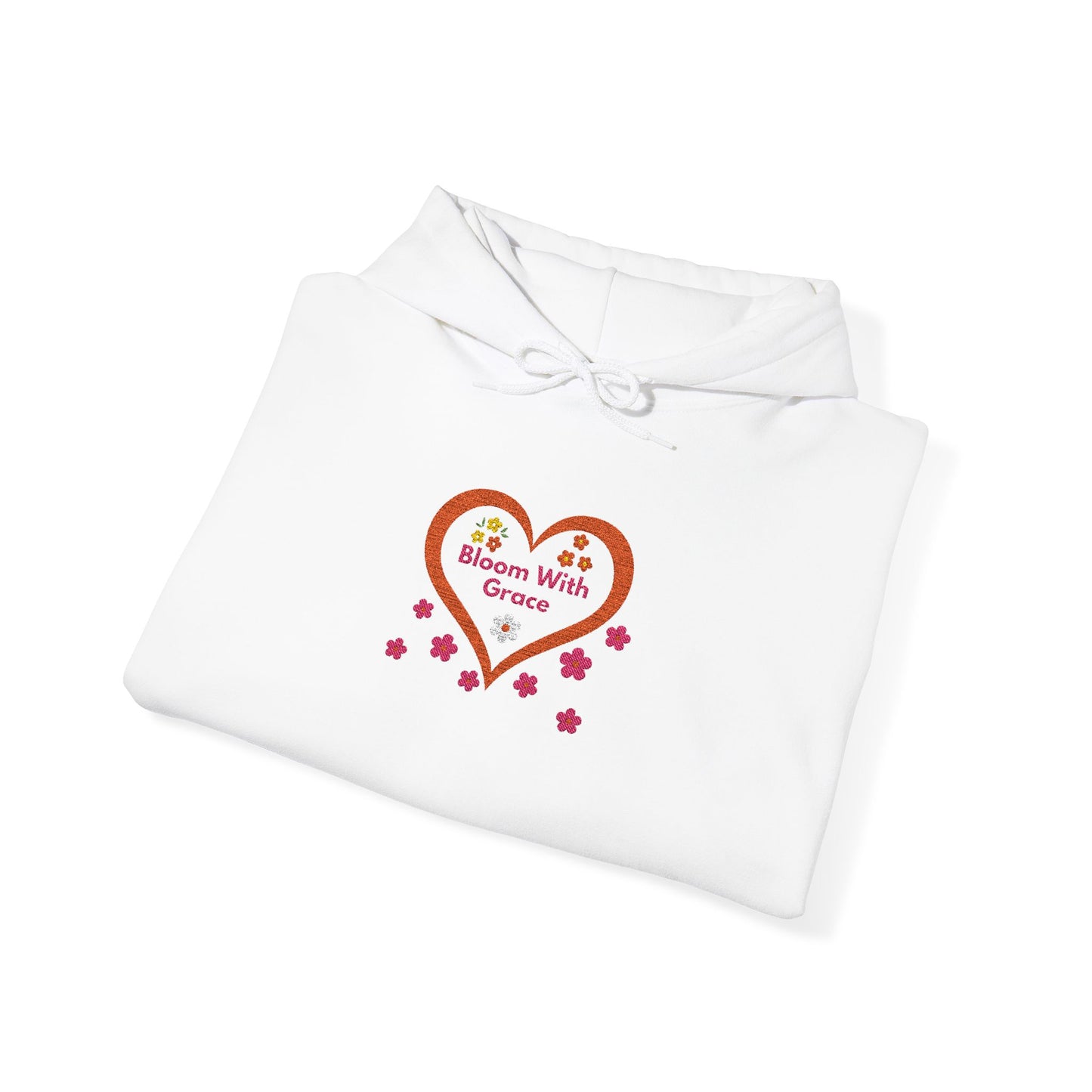 Bloom With Grace Floral Hoodie — Inspirational Heart