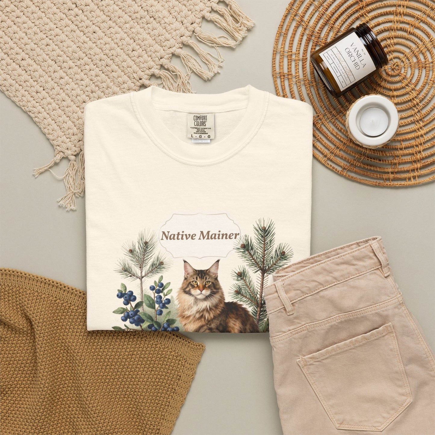 Personalized Maine Coon Cat Shirt — Custom Text Nature Tee