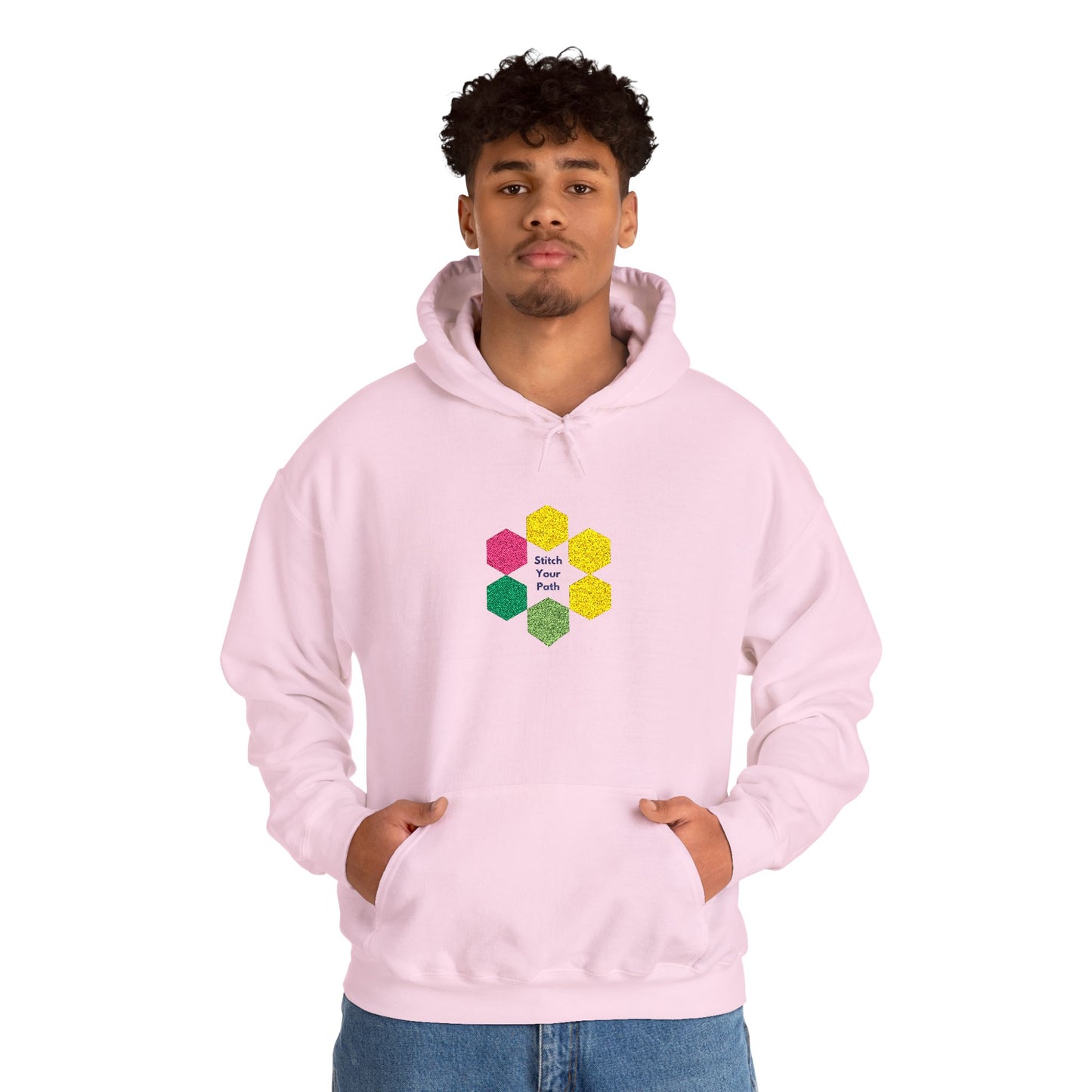 Hexagon Floral Hoodie — "Bloom Where You Are Planted"