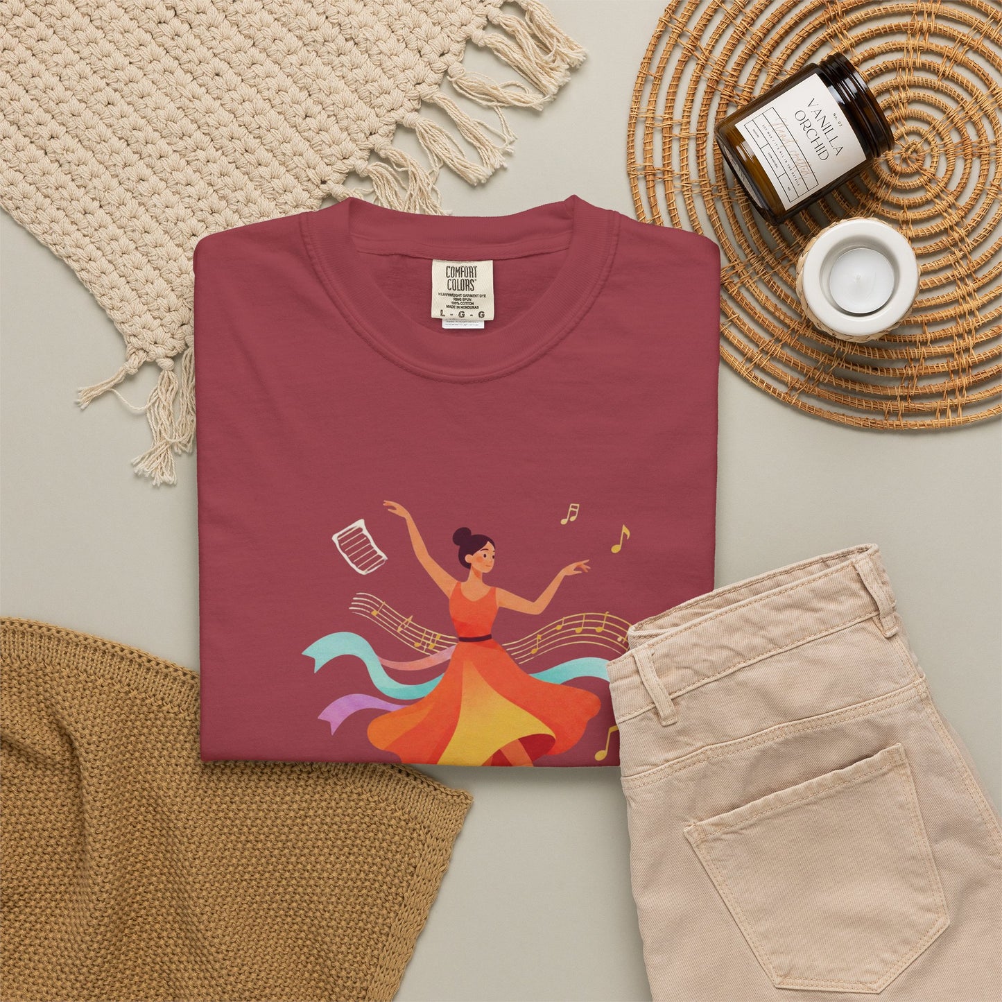 Personalized Dance Tee — Contemporary Dancer Illustration (Add Your Name or Text)