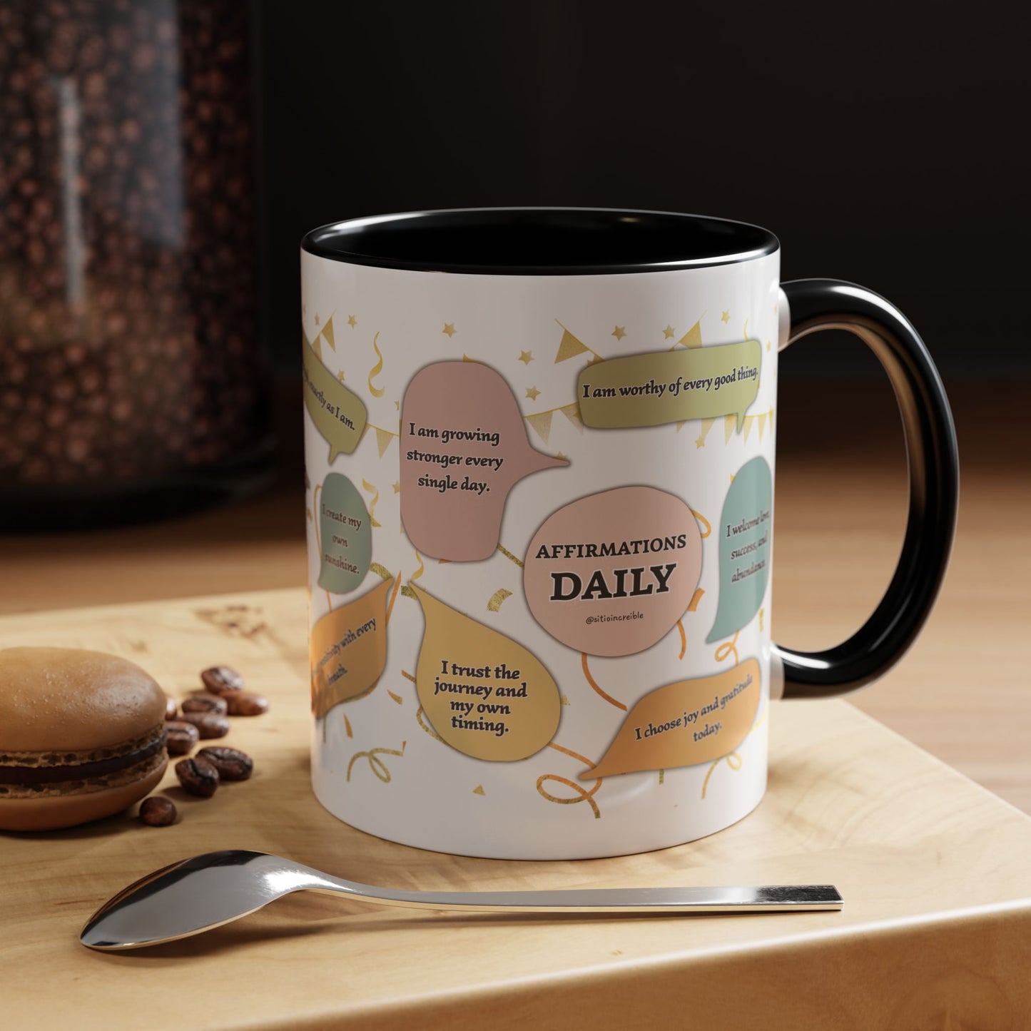 Affirmations Daily Ceramic Mug — Positive Self-Talk