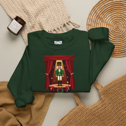 Personalized Nutcracker Season Sweatshirt — Nutcracker on Stage Dance Studio Crewneck (Add Studio Name)