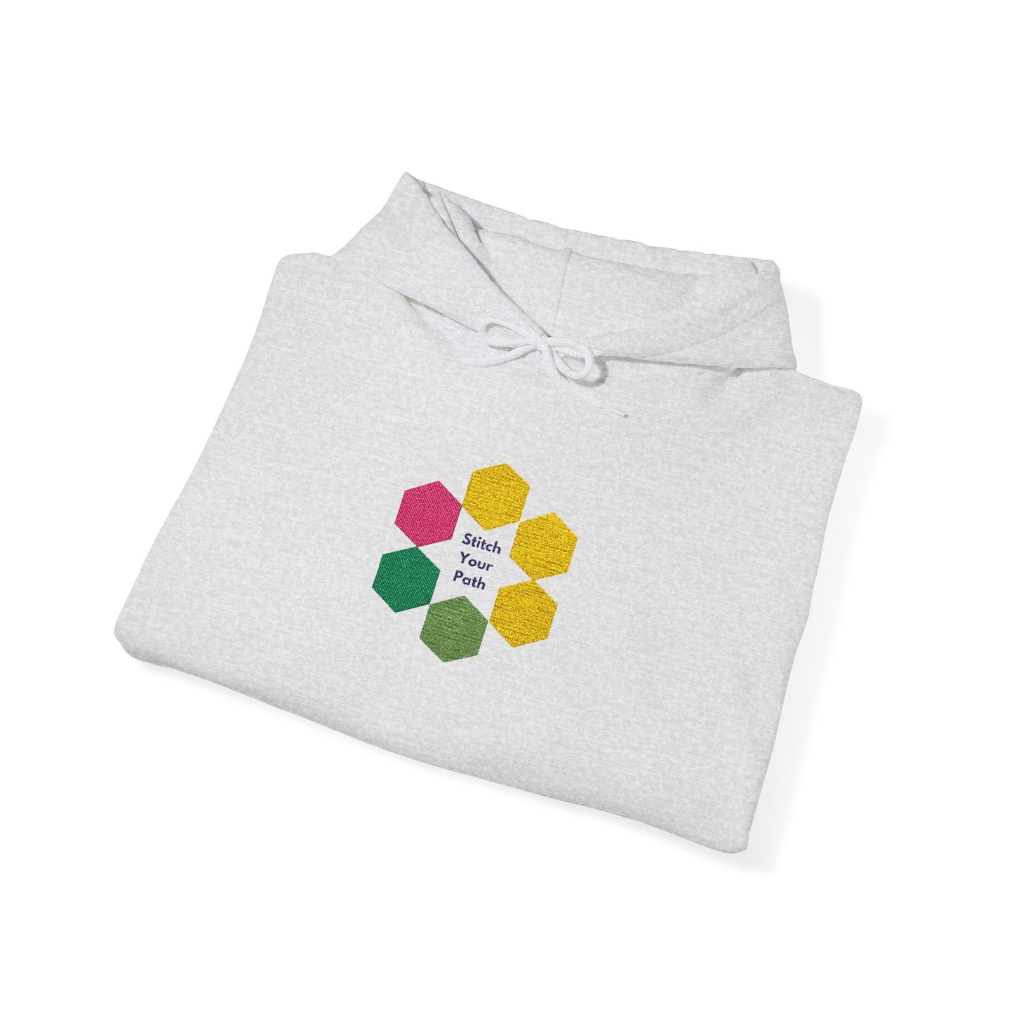 Hexagon Floral Hoodie — "Bloom Where You Are Planted"