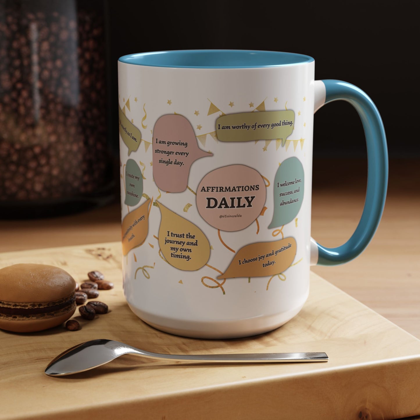 Affirmations Daily Ceramic Mug — Positive Self-Talk