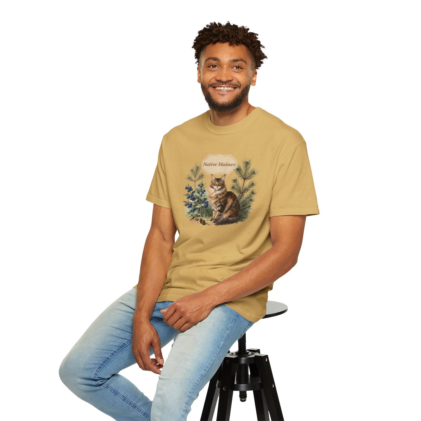 Personalized Maine Coon Cat Shirt — Custom Text Nature Tee