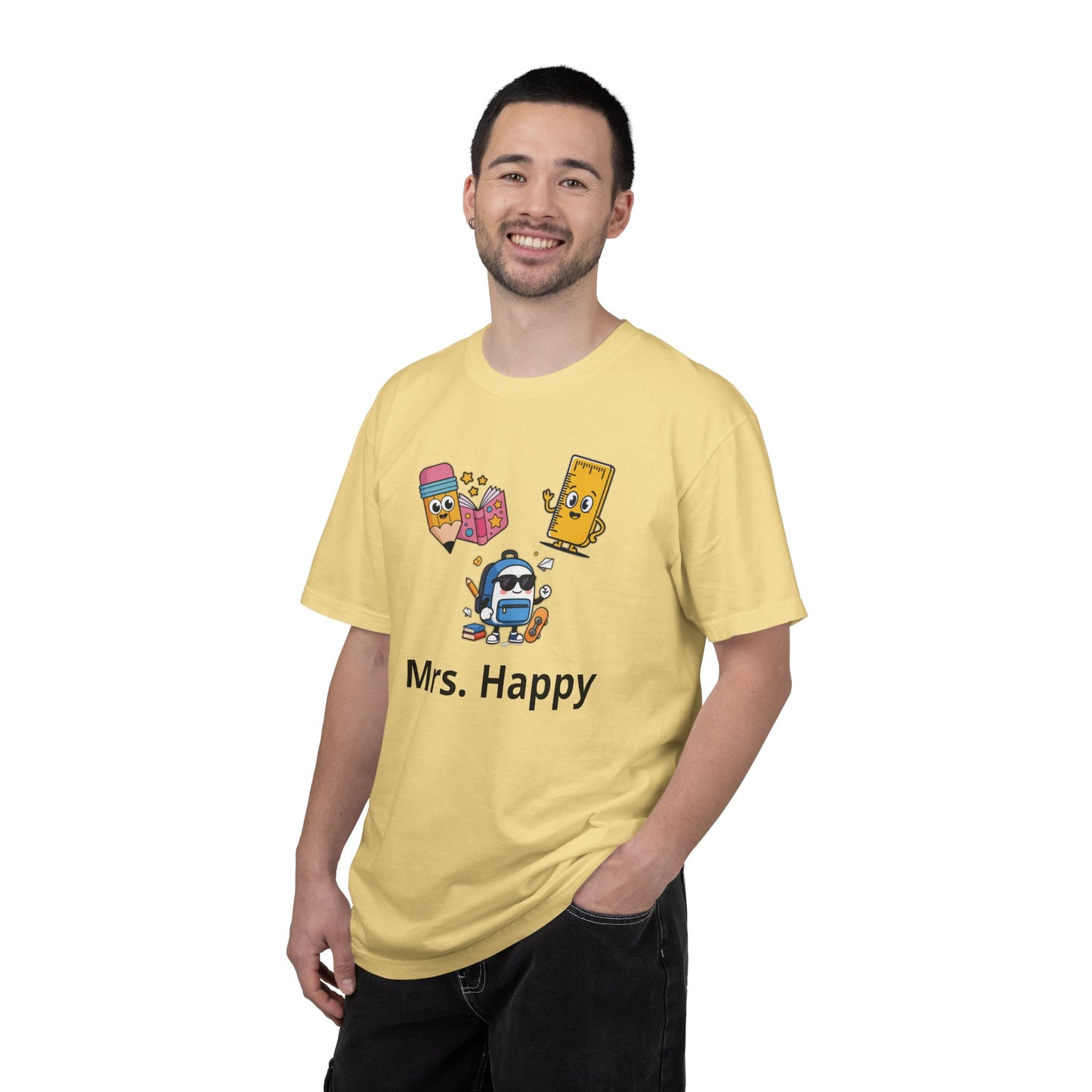 Mrs. Happy Cute Snack Characters T-Shirt