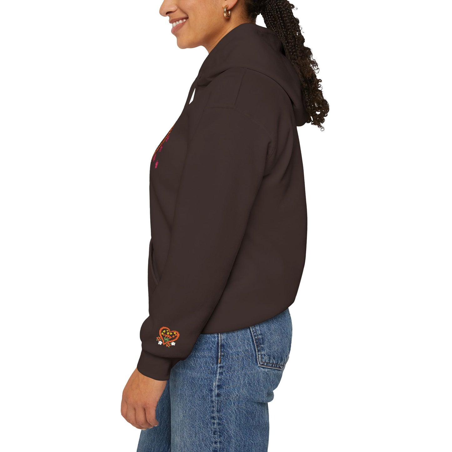 Bloom With Grace Floral Hoodie — Inspirational Heart