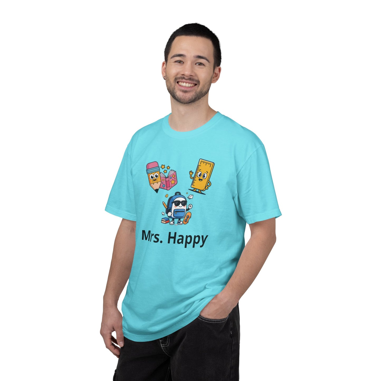 Mrs. Happy Cute Snack Characters T-Shirt