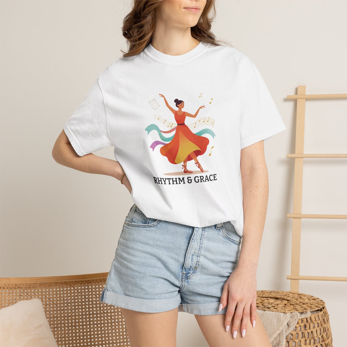 Personalized Dance Tee — Contemporary Dancer Illustration (Add Your Name or Text)
