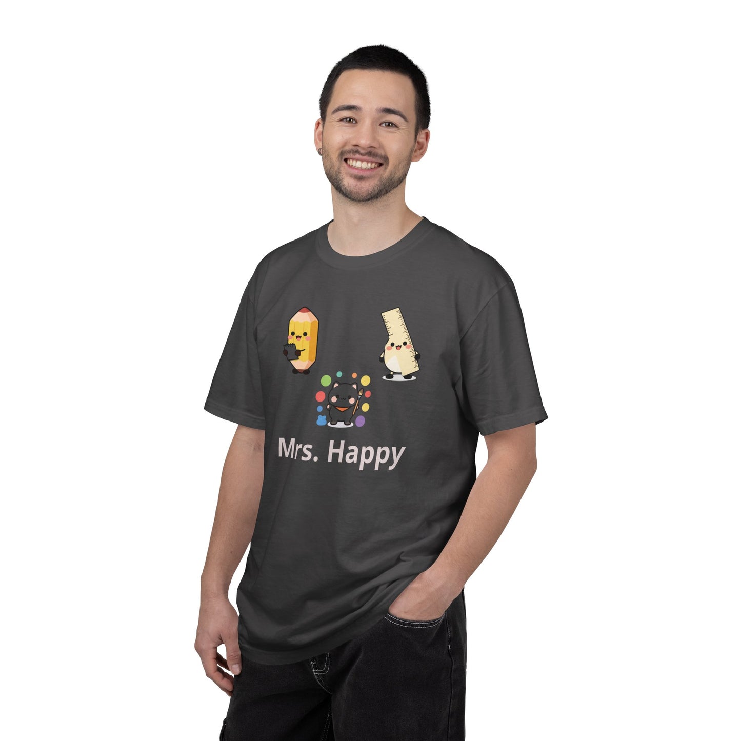 Mrs. Happy Cute Snack Characters T-Shirt