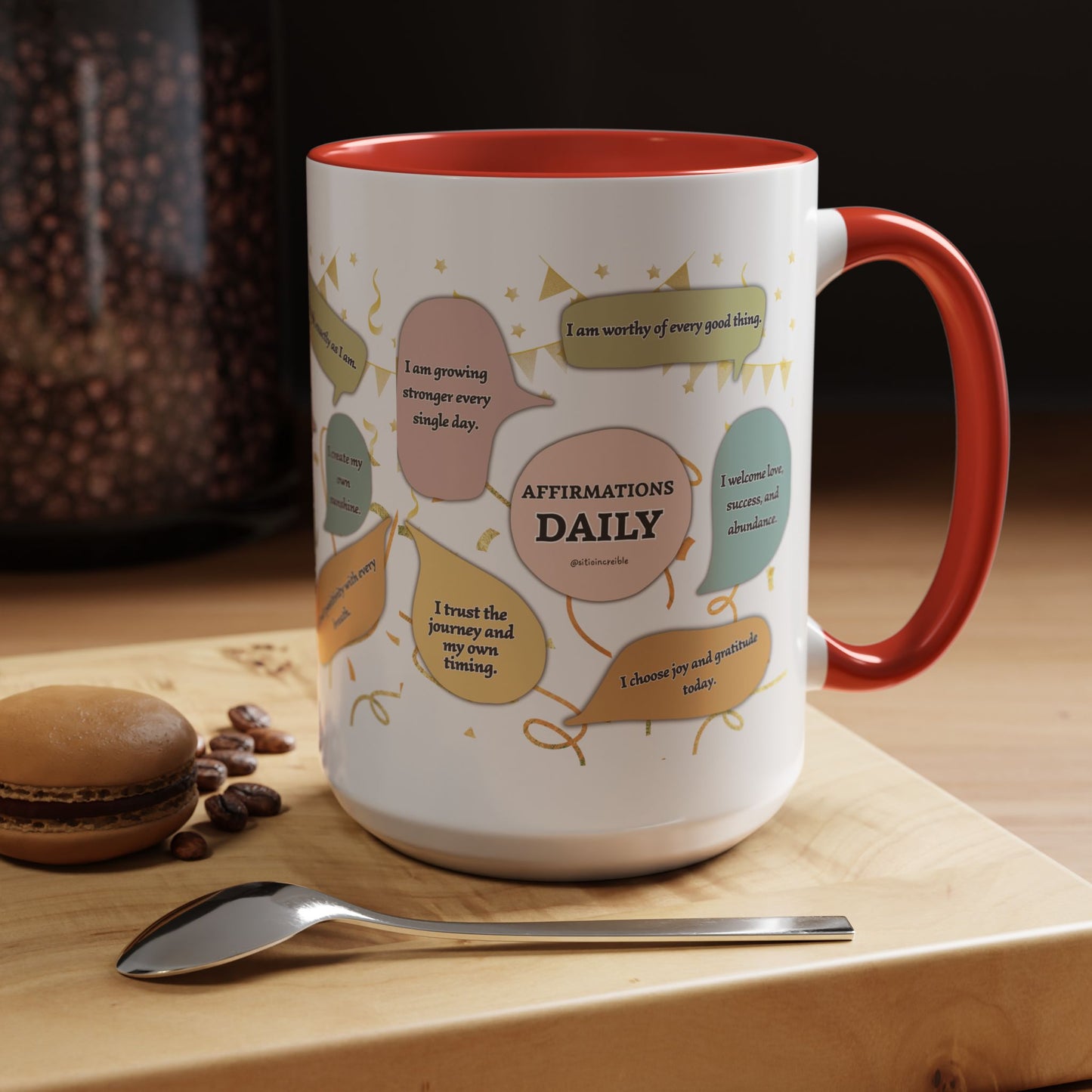 Affirmations Daily Ceramic Mug — Positive Self-Talk