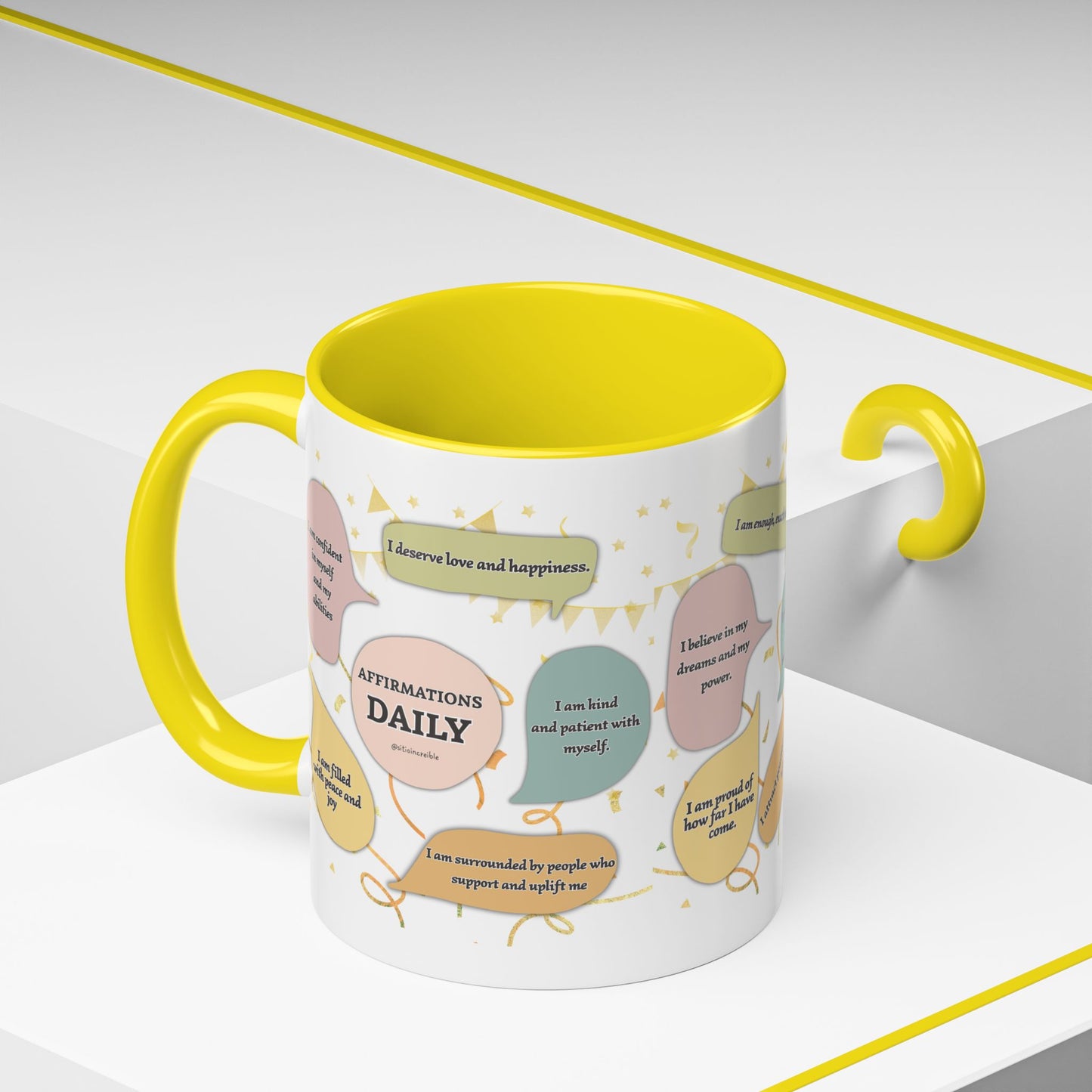 Affirmations Daily Ceramic Mug — Positive Self-Talk