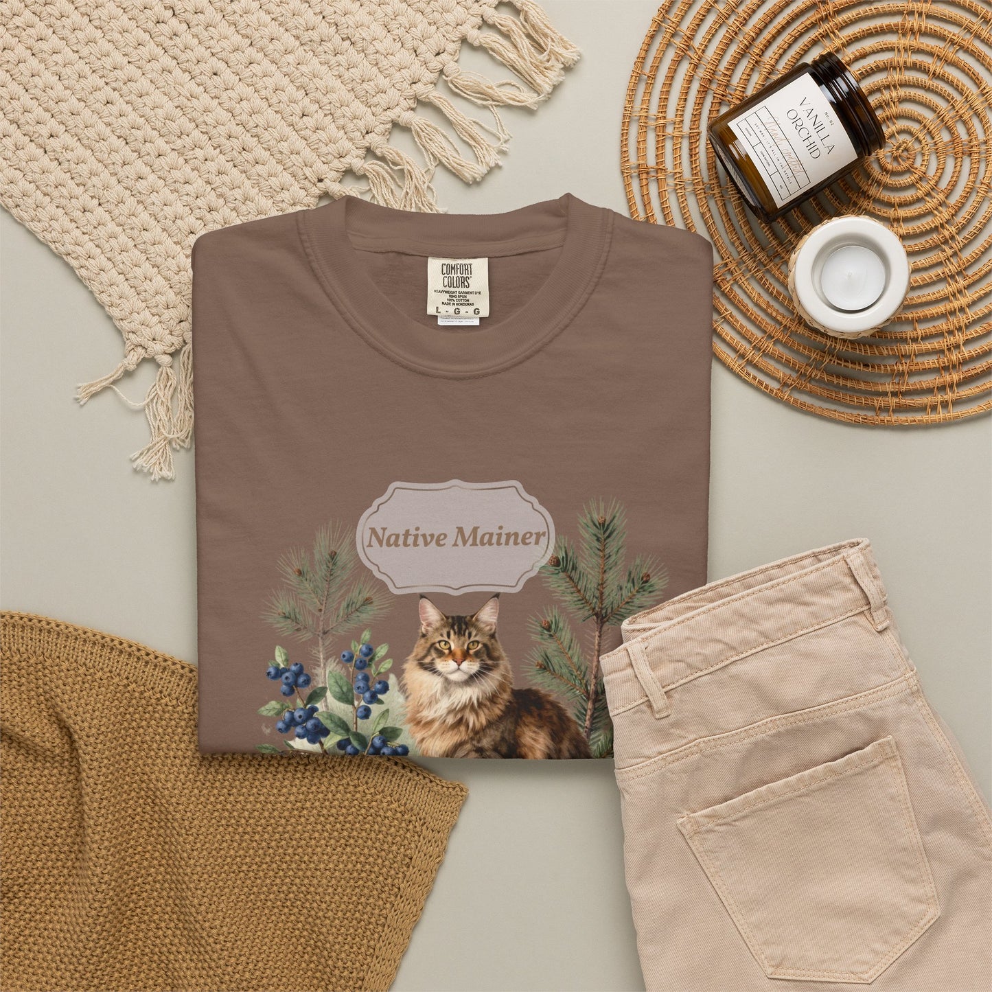 Personalized Maine Coon Cat Shirt — Custom Text Nature Tee