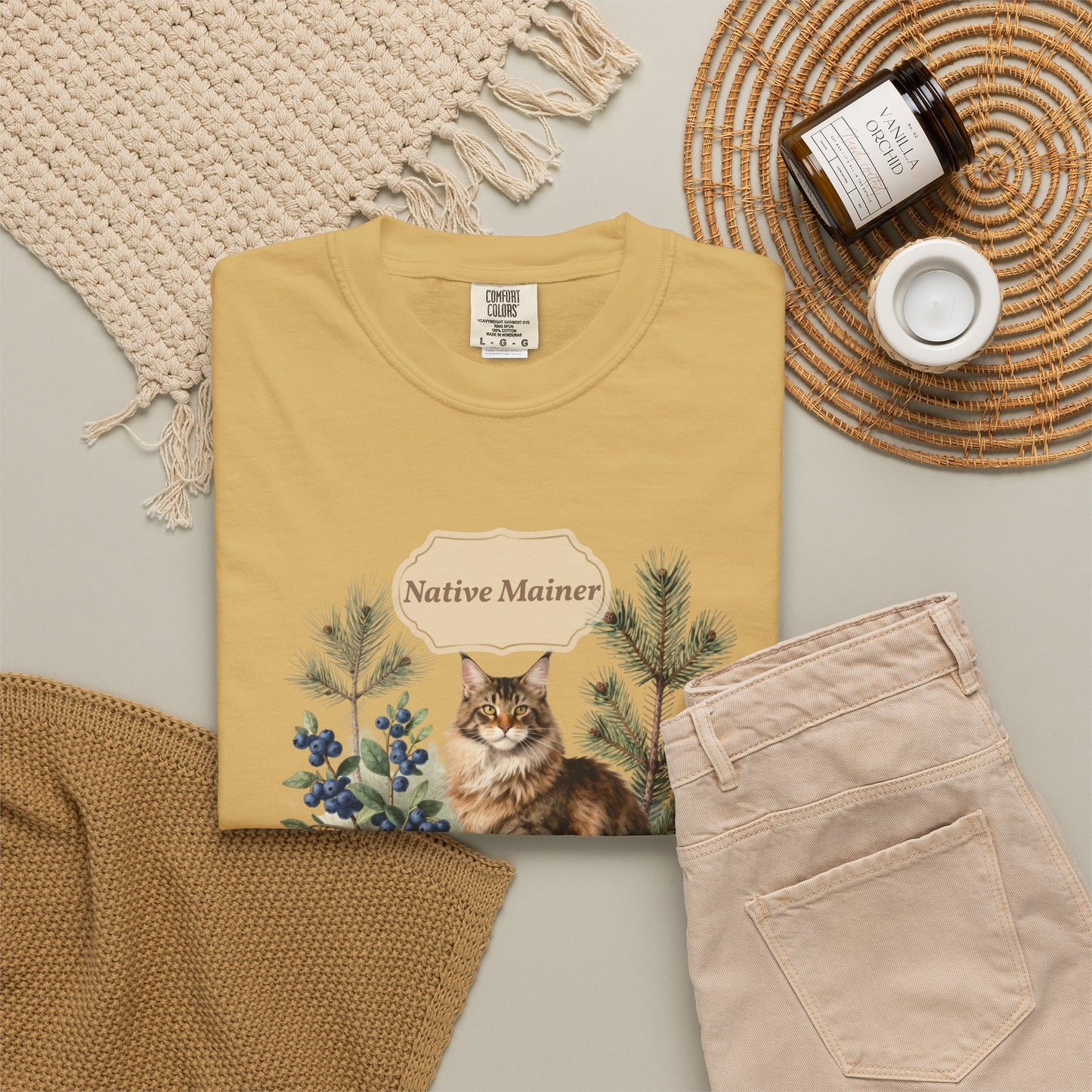 Personalized Maine Coon Cat Shirt — Custom Text Nature Tee