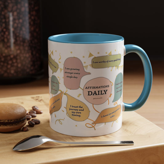 Affirmations Daily Ceramic Mug — Positive Self-Talk