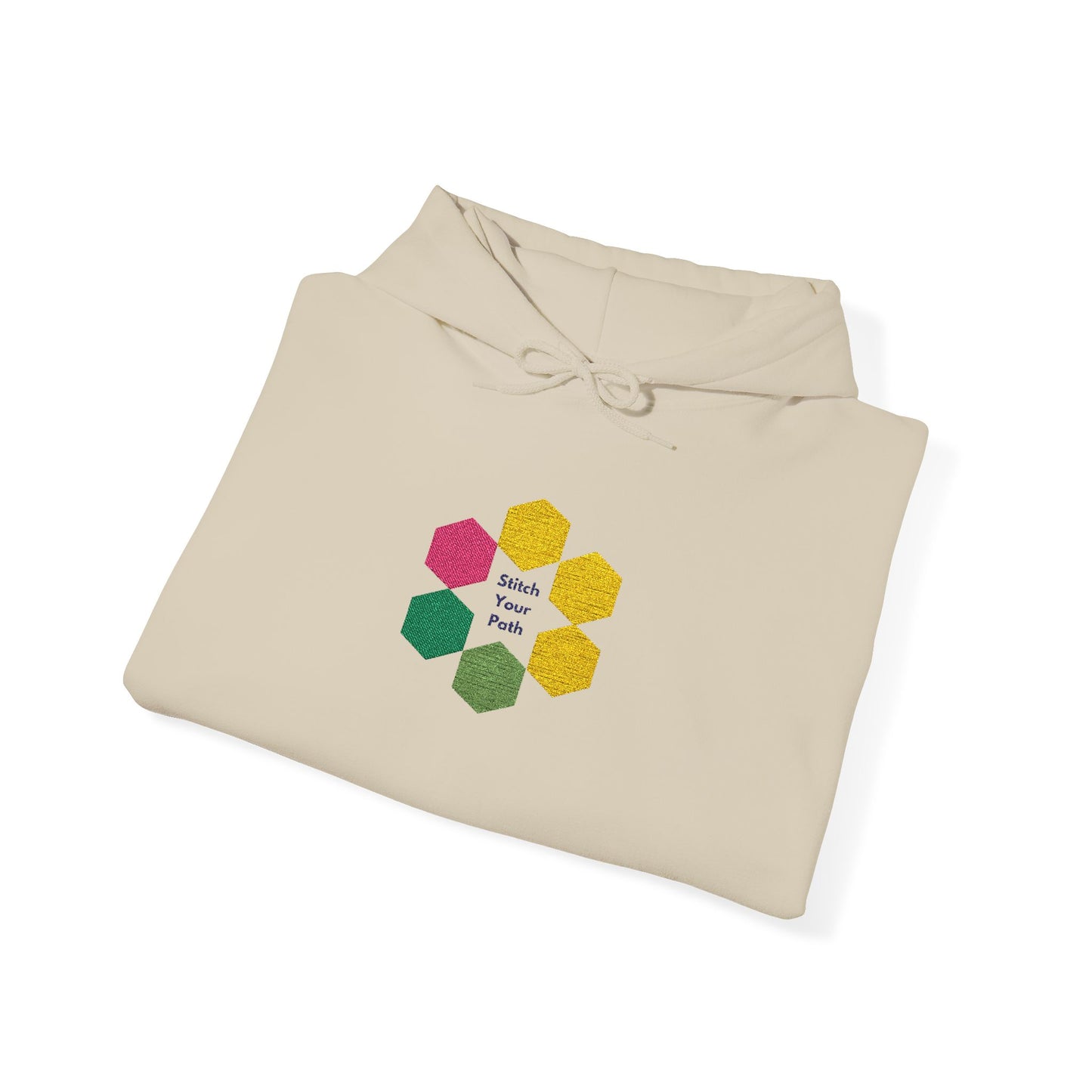 Hexagon Floral Hoodie — "Bloom Where You Are Planted"