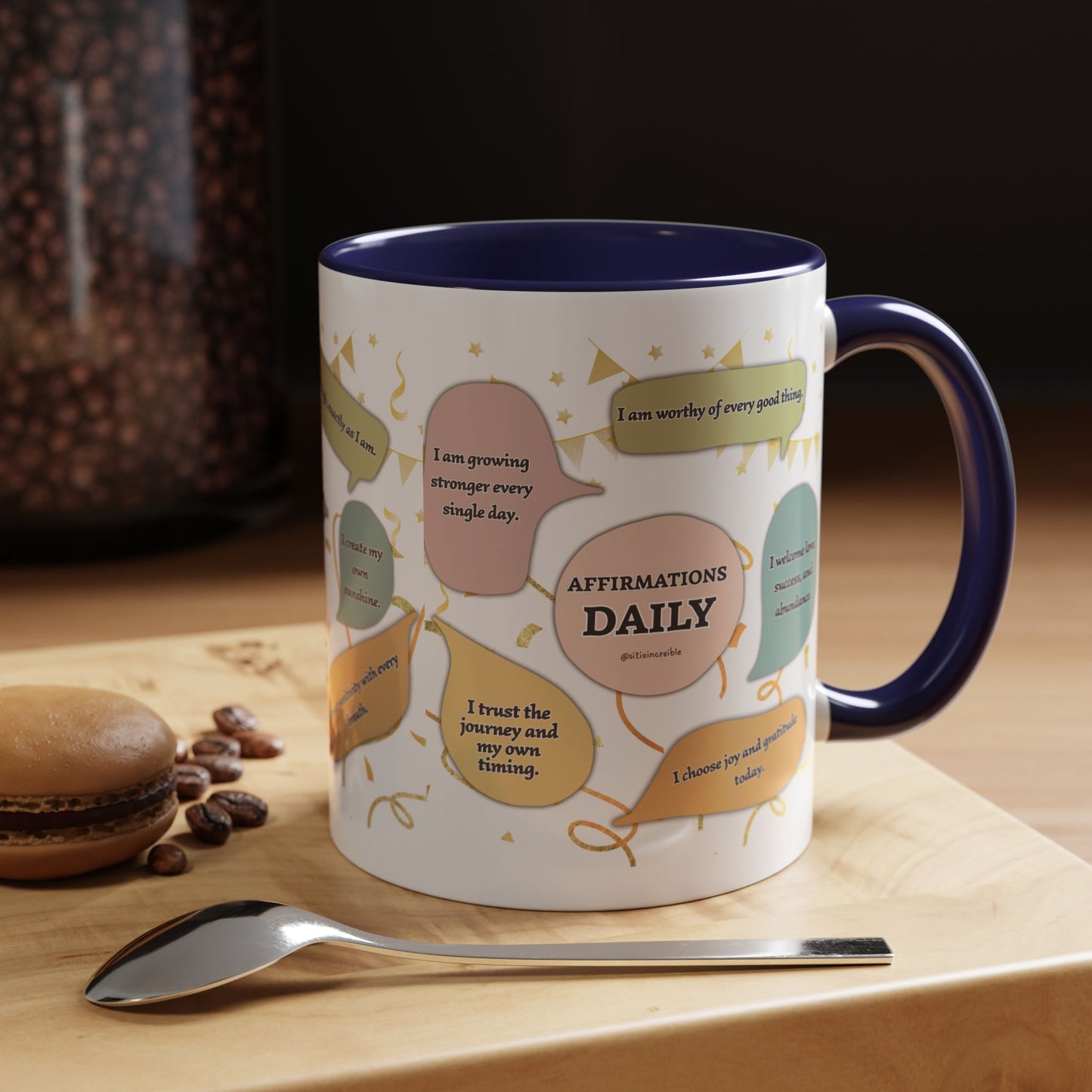 Affirmations Daily Ceramic Mug — Positive Self-Talk