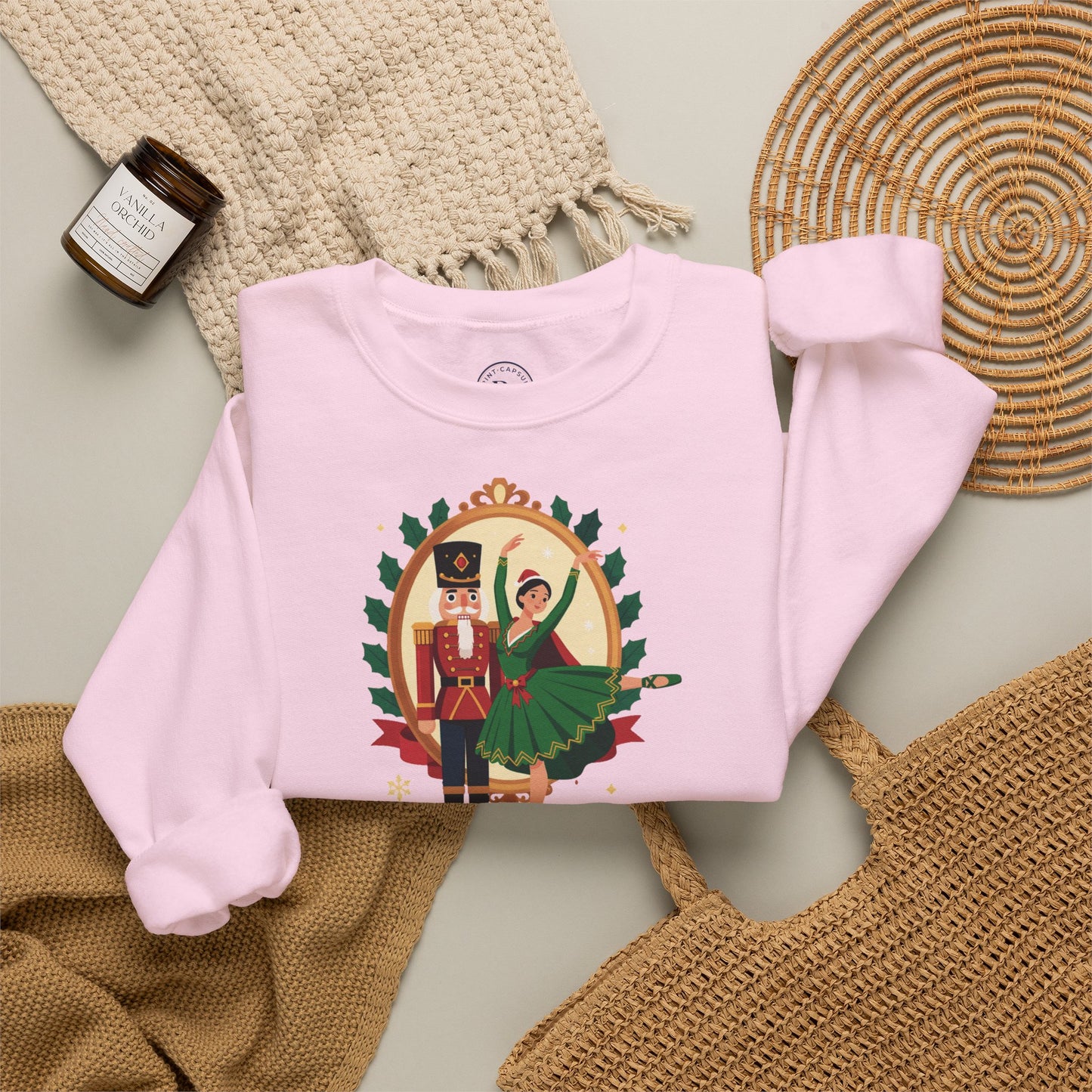 Personalized Nutcracker Season Sweatshirt — Nutcracker & Ballerina Dance Studio Crewneck (Add Studio Name)