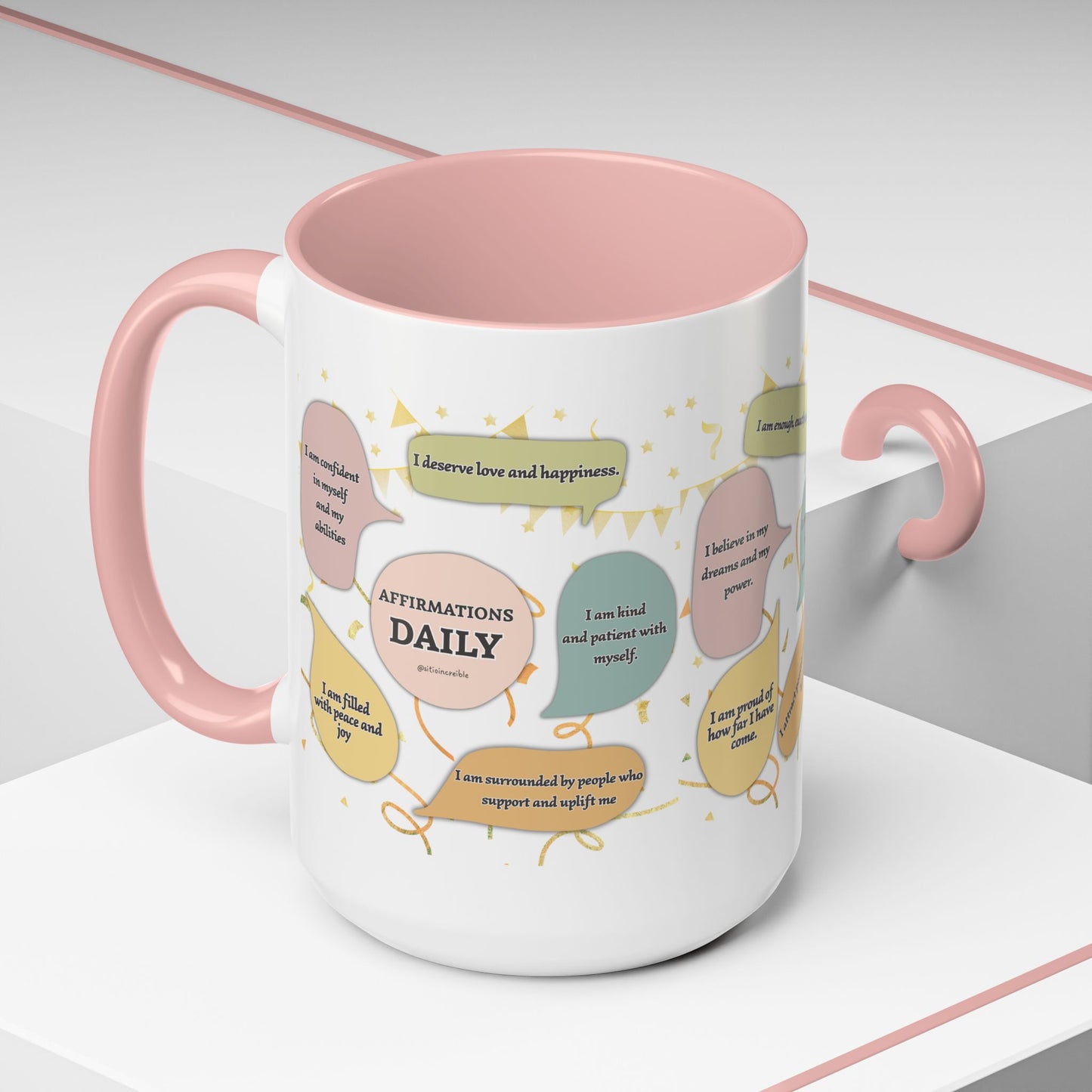 Affirmations Daily Ceramic Mug — Positive Self-Talk