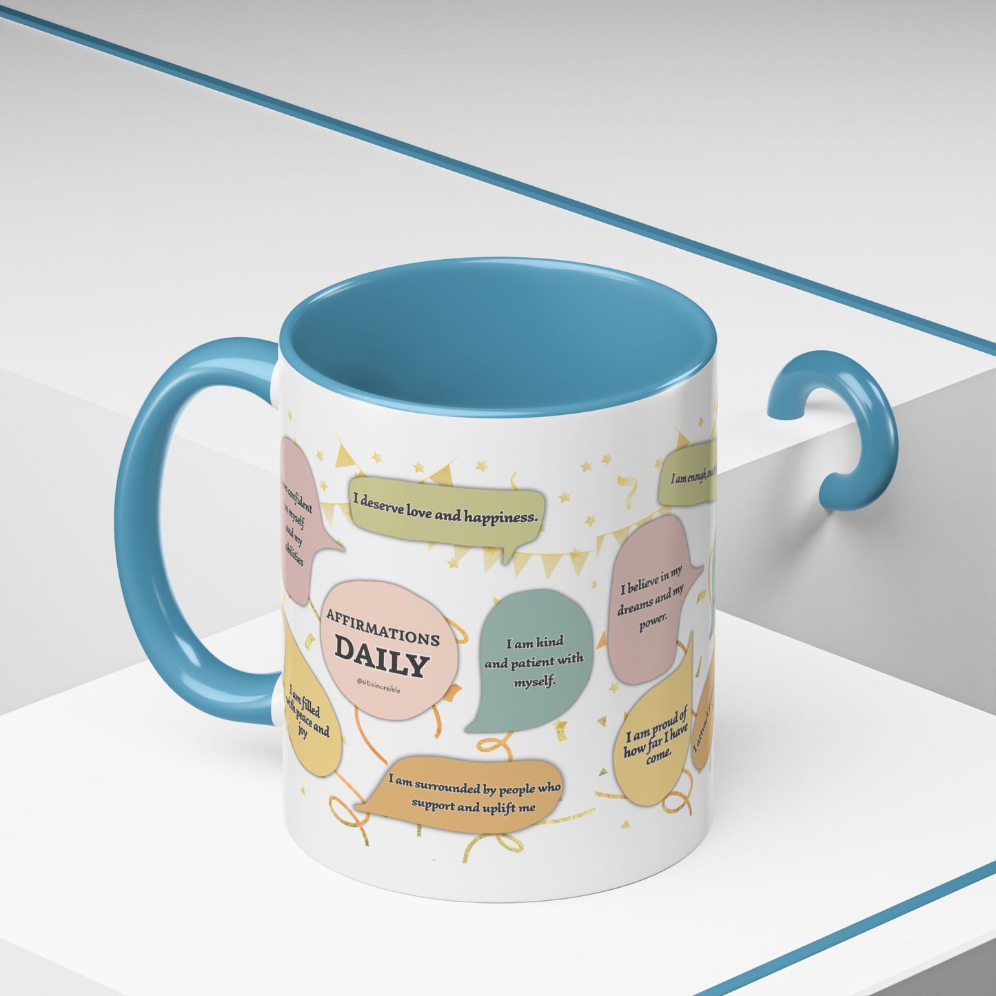 Affirmations Daily Ceramic Mug — Positive Self-Talk
