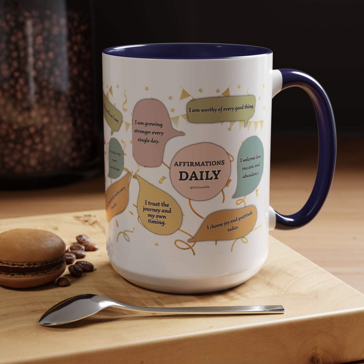 Affirmations Daily Ceramic Mug — Positive Self-Talk