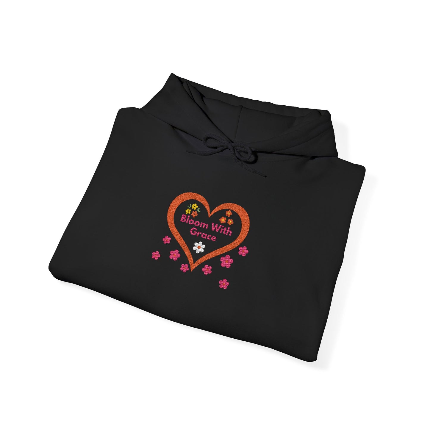 Bloom With Grace Floral Hoodie — Inspirational Heart
