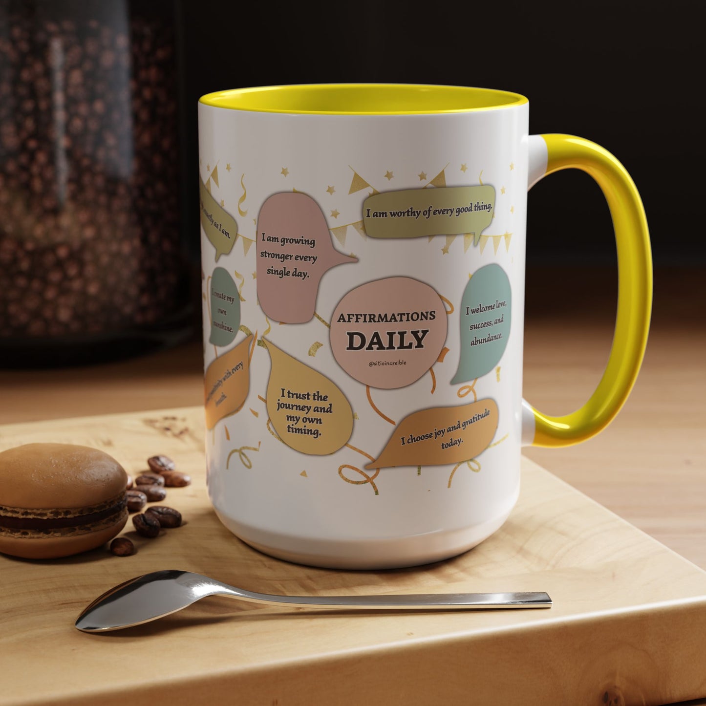Affirmations Daily Ceramic Mug — Positive Self-Talk