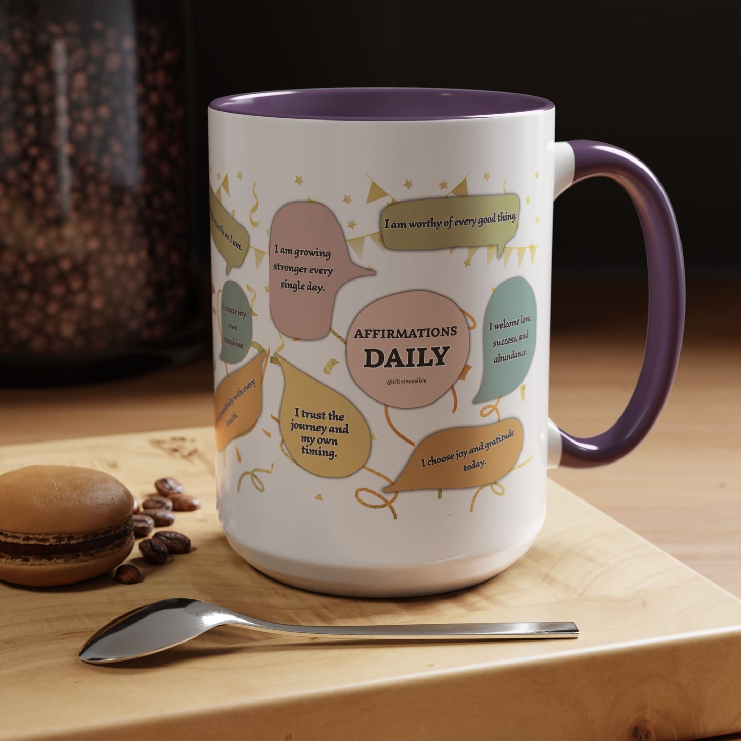 Affirmations Daily Ceramic Mug — Positive Self-Talk