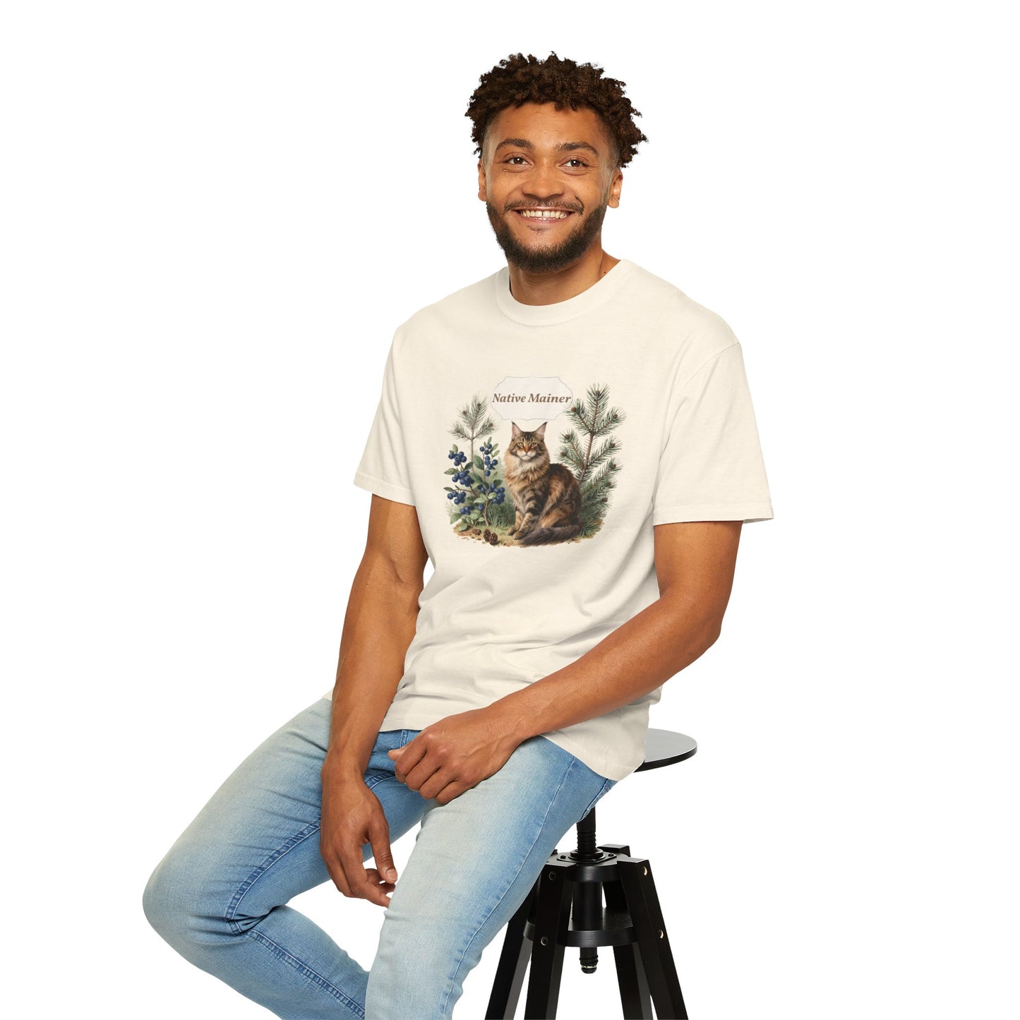 Personalized Maine Coon Cat Shirt — Custom Text Nature Tee