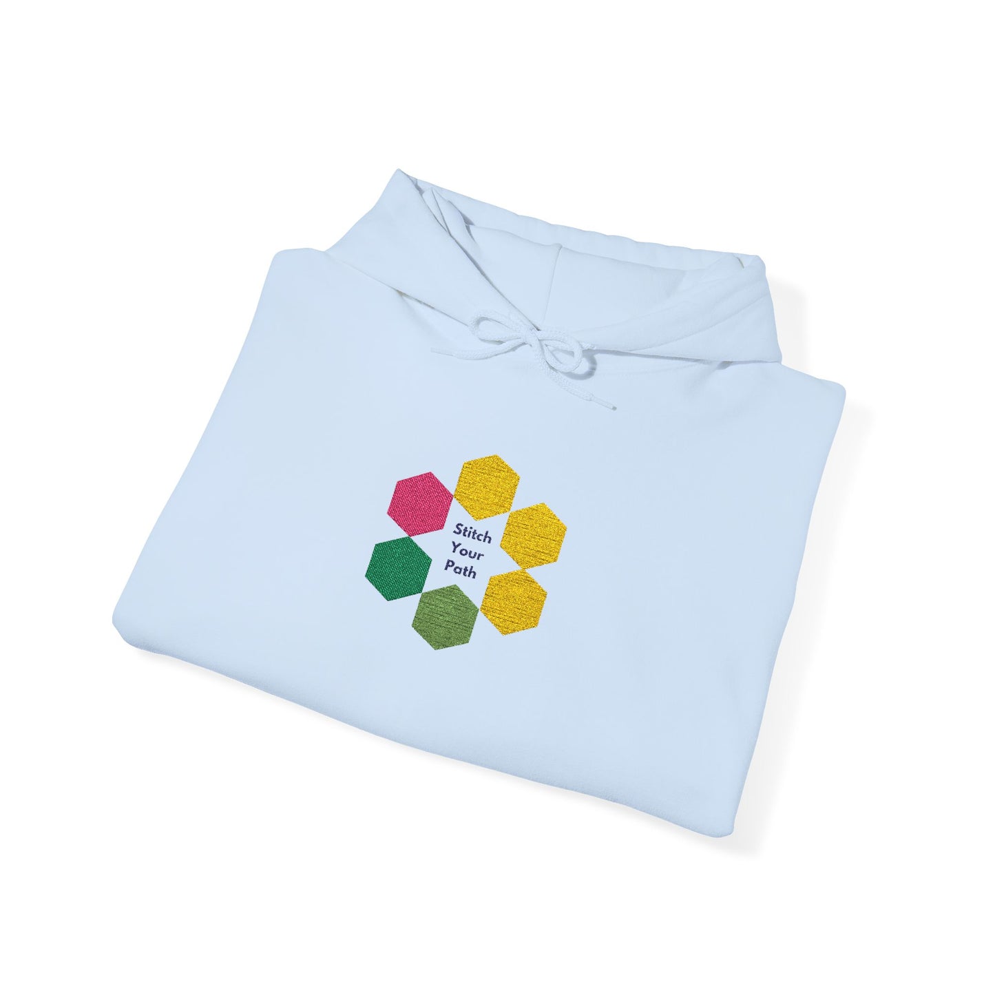 Hexagon Floral Hoodie — "Bloom Where You Are Planted"