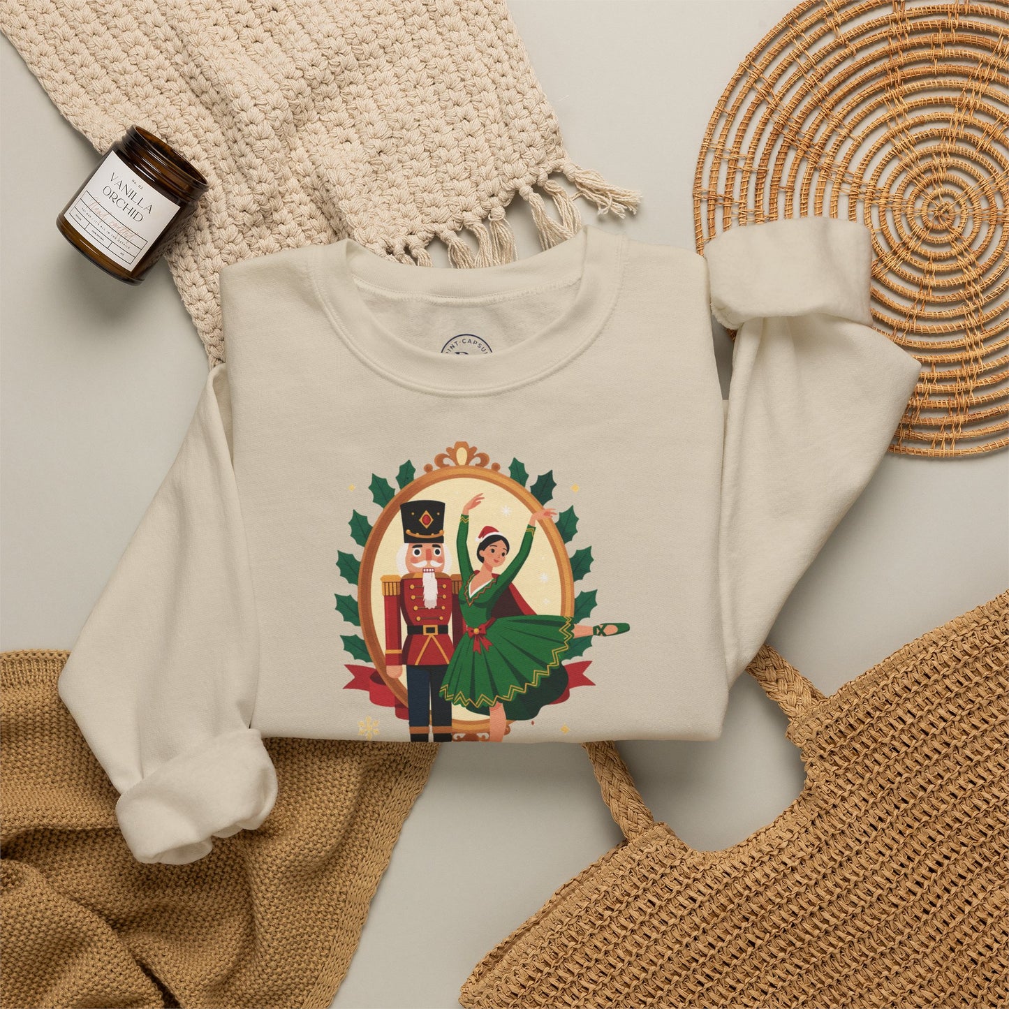 Personalized Nutcracker Season Sweatshirt — Nutcracker & Ballerina Dance Studio Crewneck (Add Studio Name)
