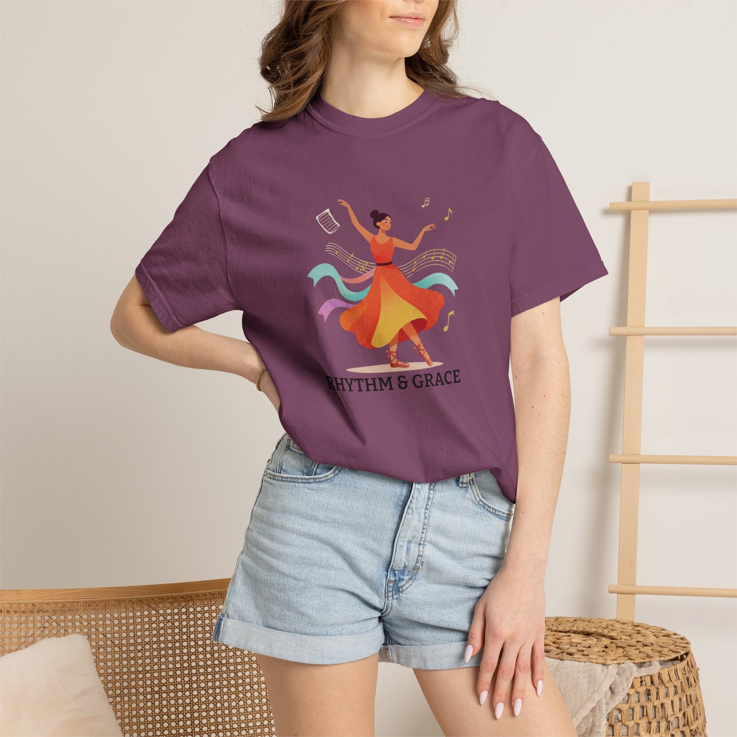 Personalized Dance Tee — Contemporary Dancer Illustration (Add Your Name or Text)