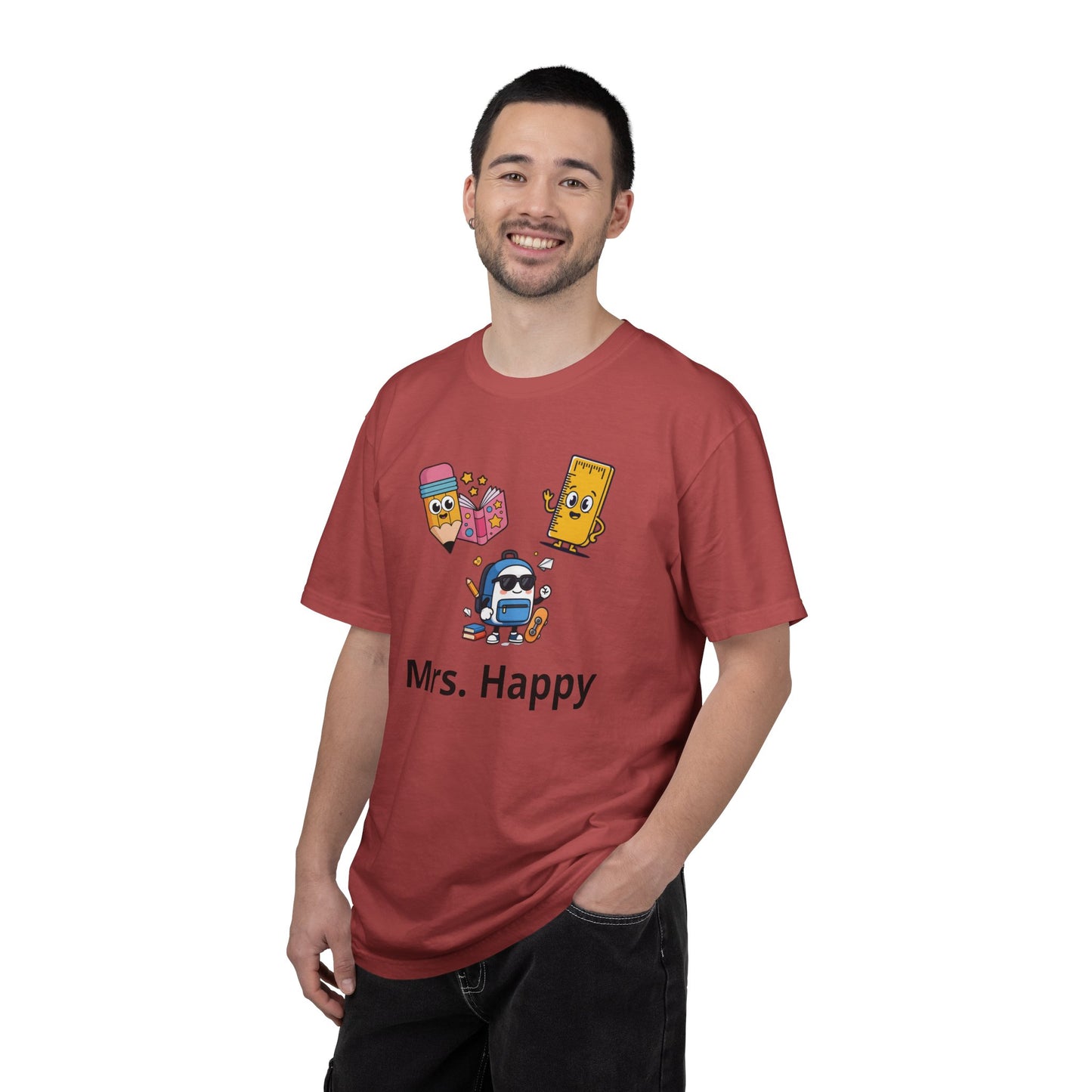 Mrs. Happy Cute Snack Characters T-Shirt