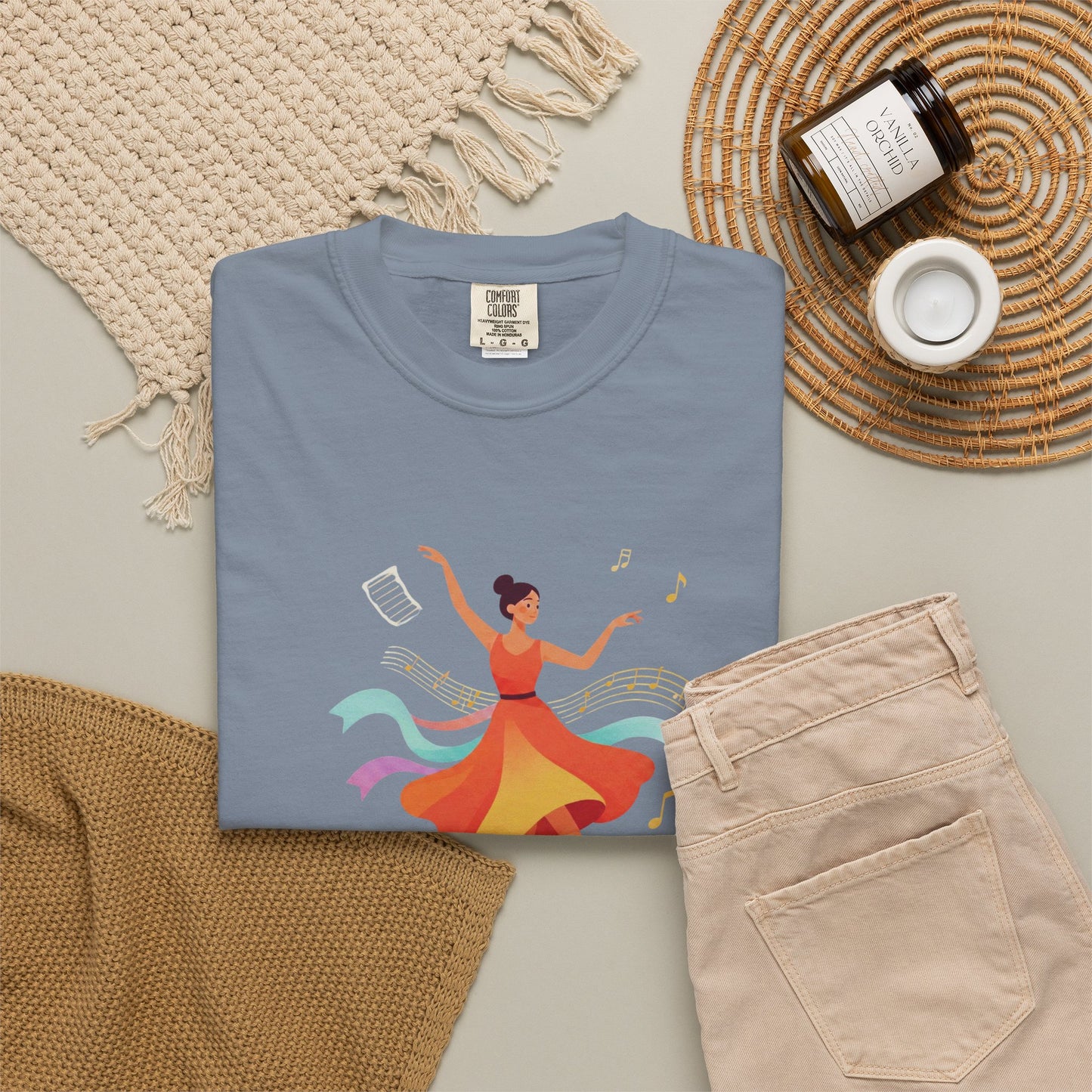 Personalized Dance Tee — Contemporary Dancer Illustration (Add Your Name or Text)