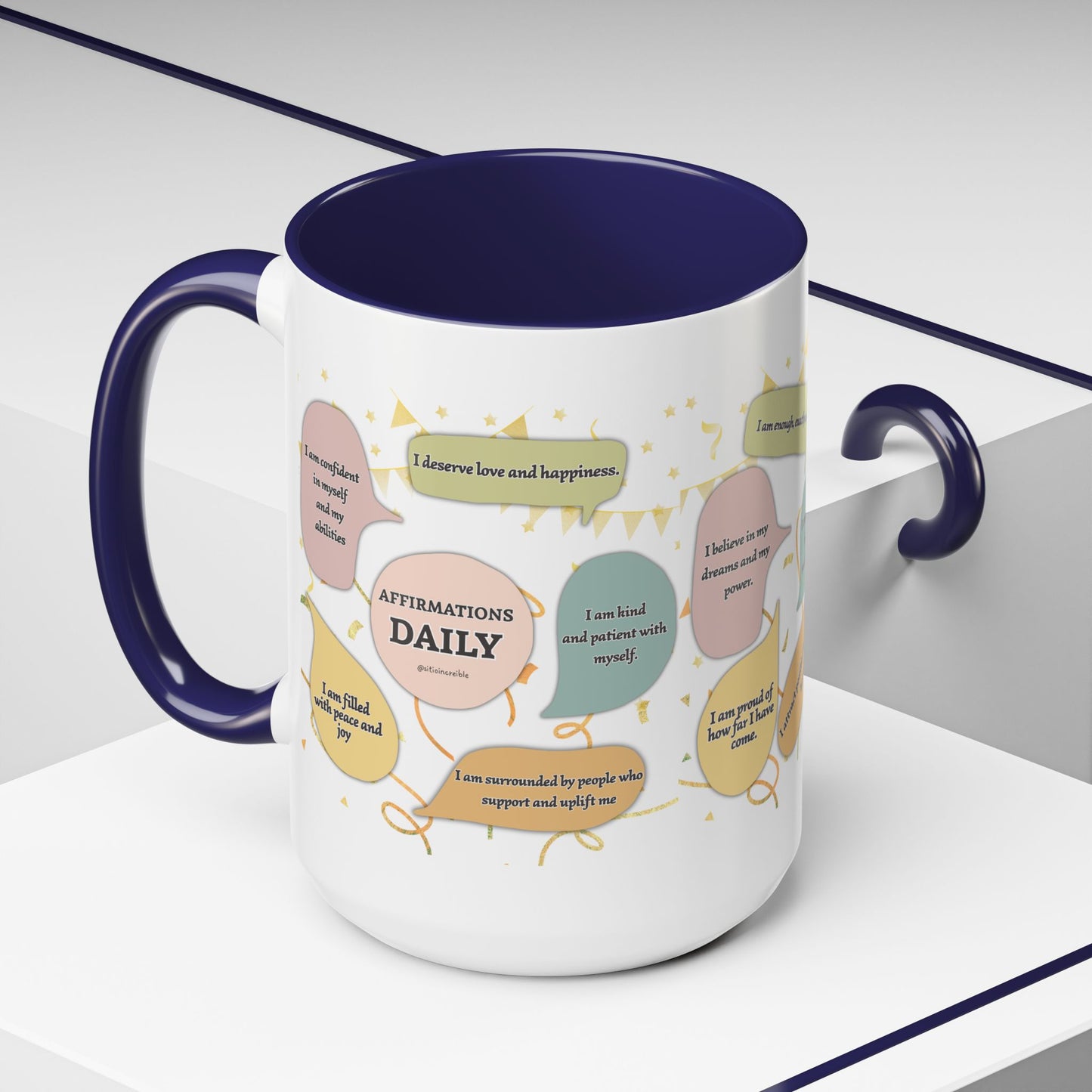 Affirmations Daily Ceramic Mug — Positive Self-Talk