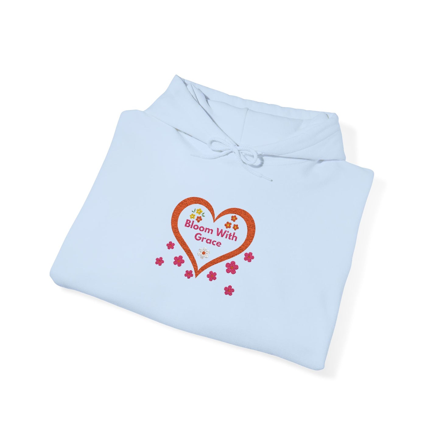 Bloom With Grace Floral Hoodie — Inspirational Heart