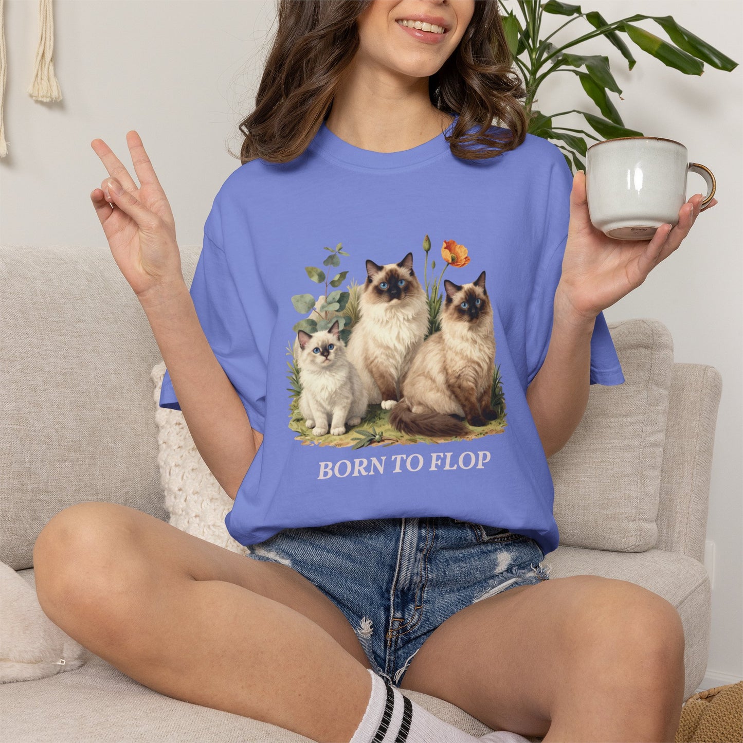 Personalized Ragdoll Cat Shirt — Custom Text Trio Tee