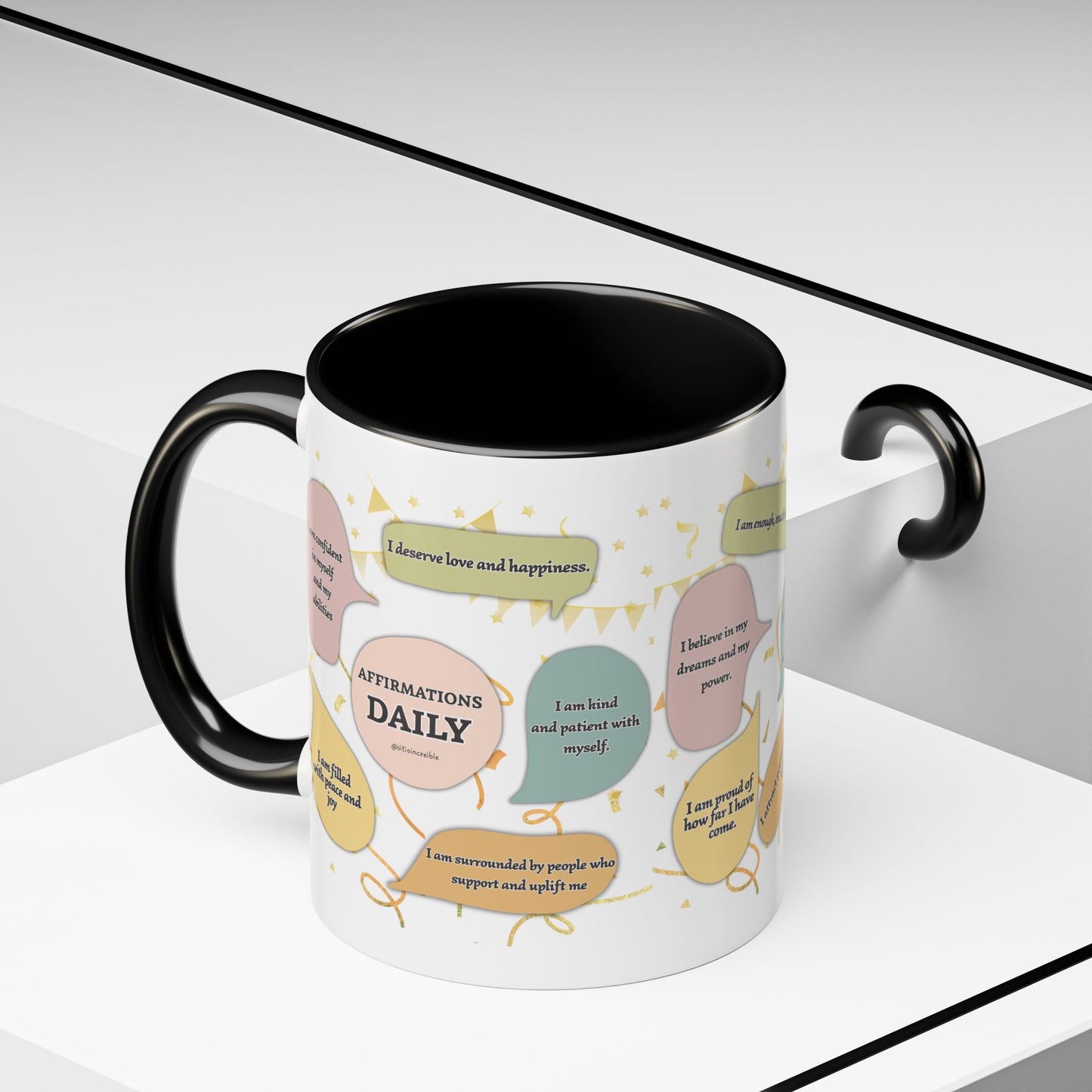 Affirmations Daily Ceramic Mug — Positive Self-Talk