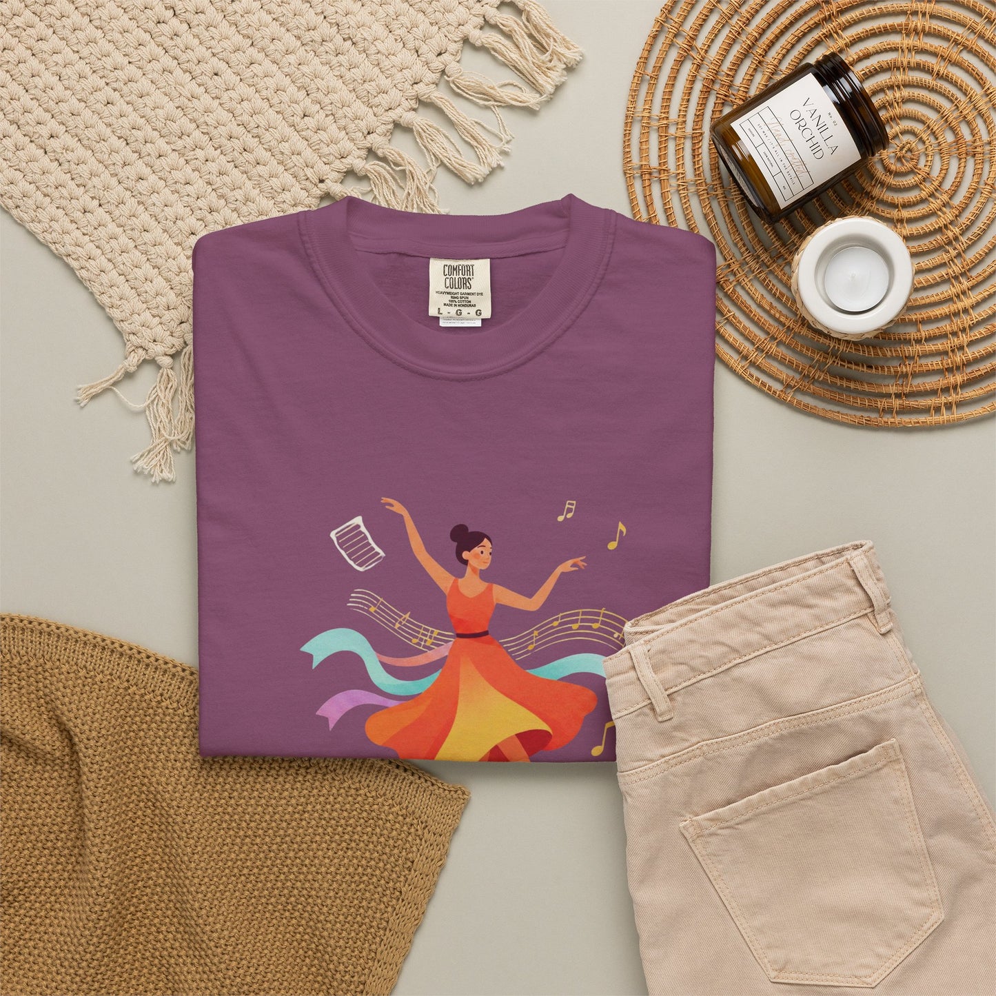 Personalized Dance Tee — Contemporary Dancer Illustration (Add Your Name or Text)