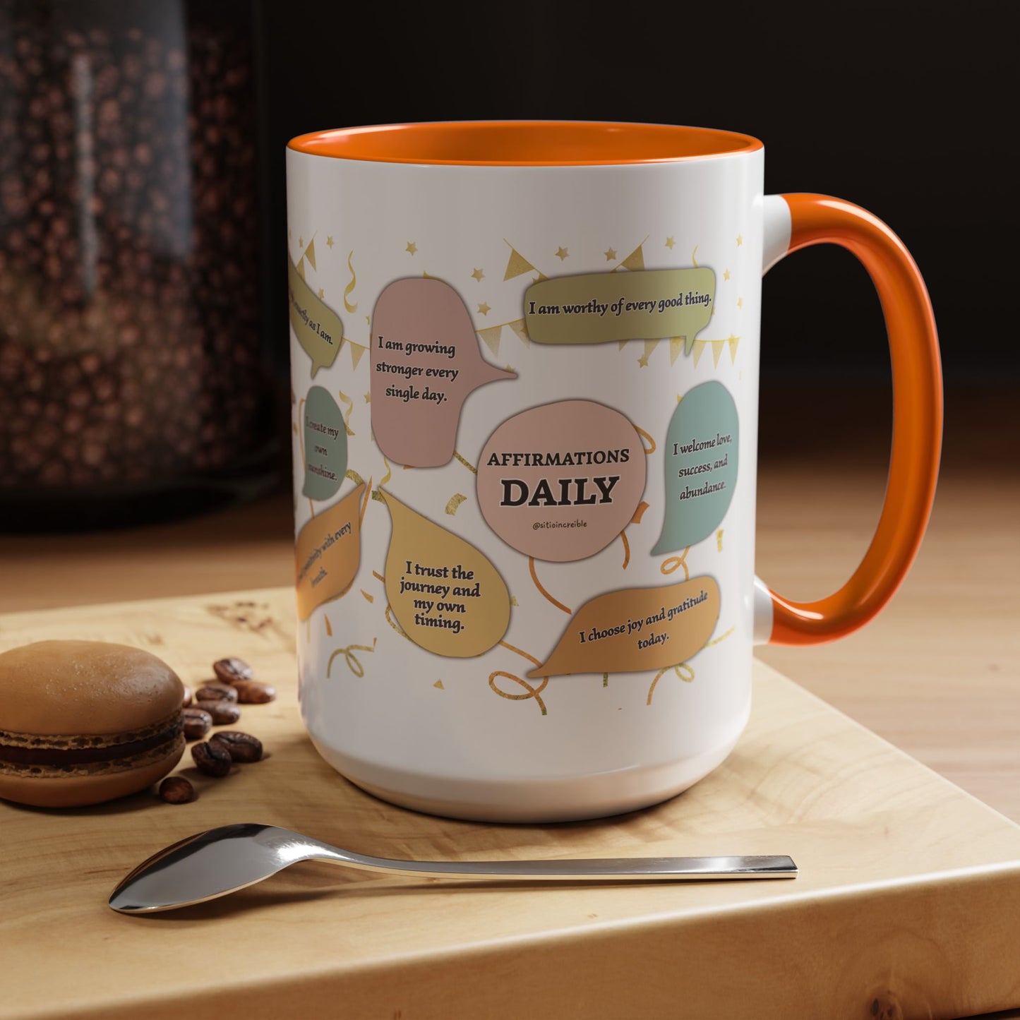 Affirmations Daily Ceramic Mug — Positive Self-Talk