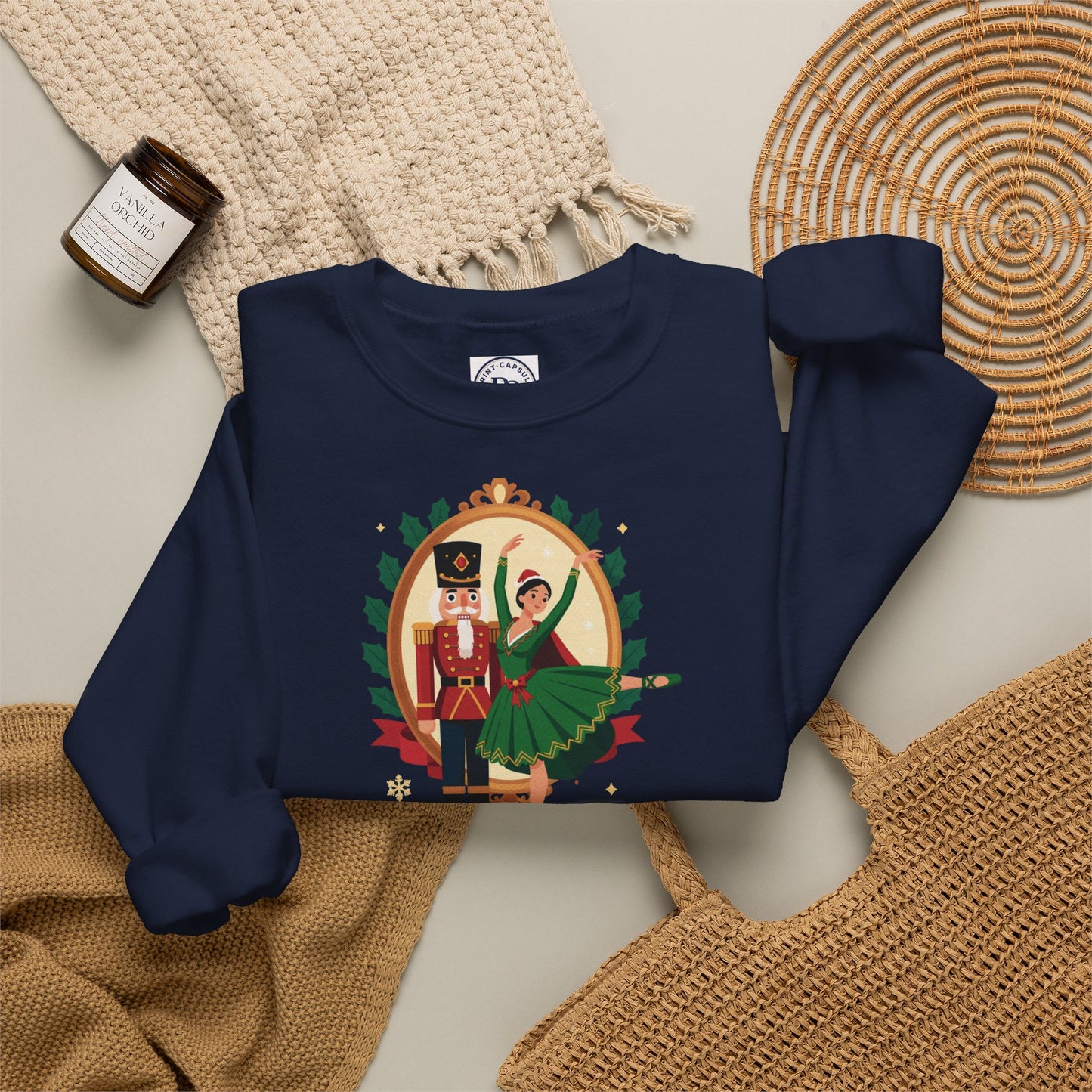 Personalized Nutcracker Season Sweatshirt — Nutcracker & Ballerina Dance Studio Crewneck (Add Studio Name)