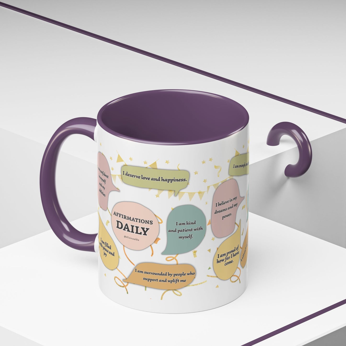 Affirmations Daily Ceramic Mug — Positive Self-Talk
