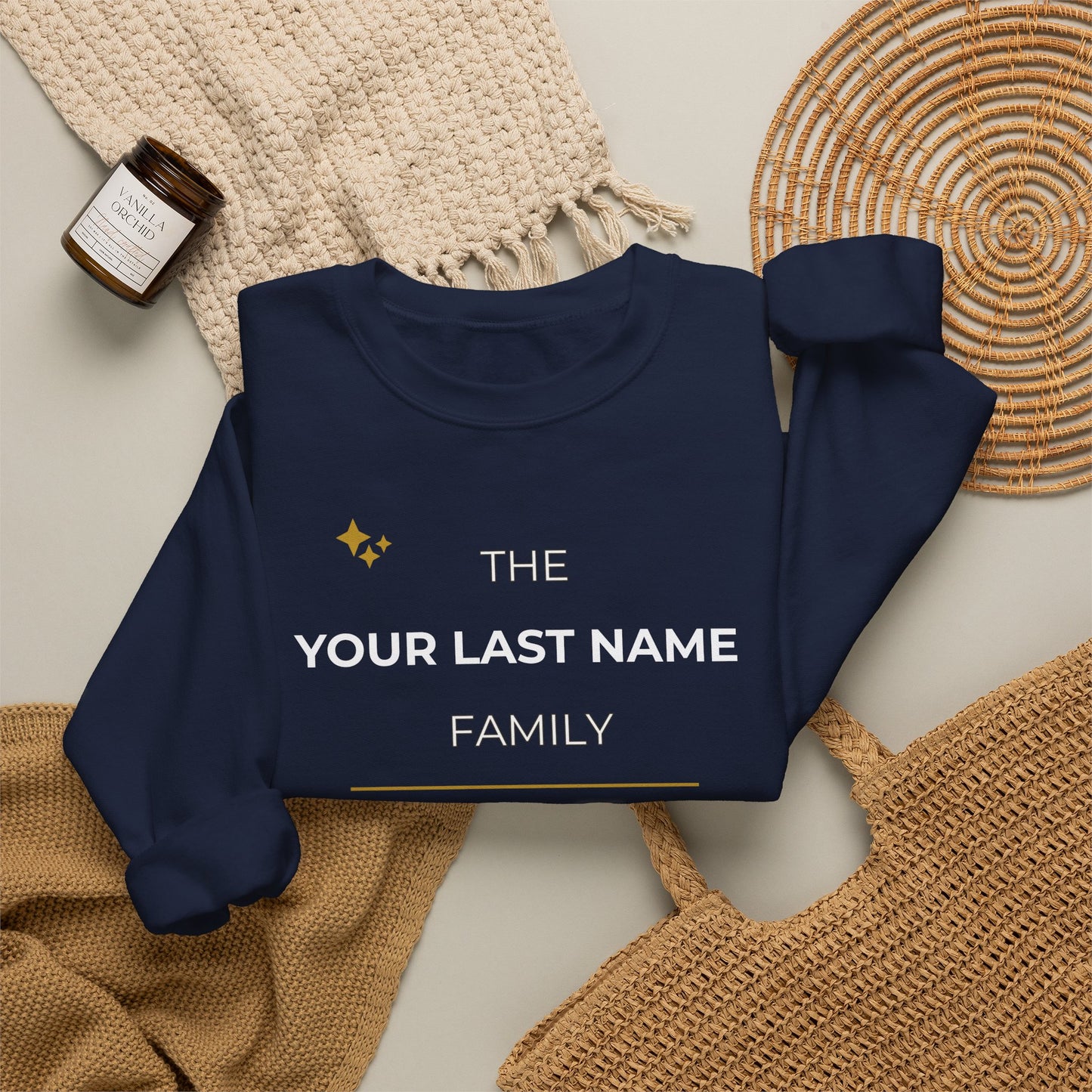 Personalized Family Christmas Sweatshirt — Brother Matching Crewneck (Add Last Name)