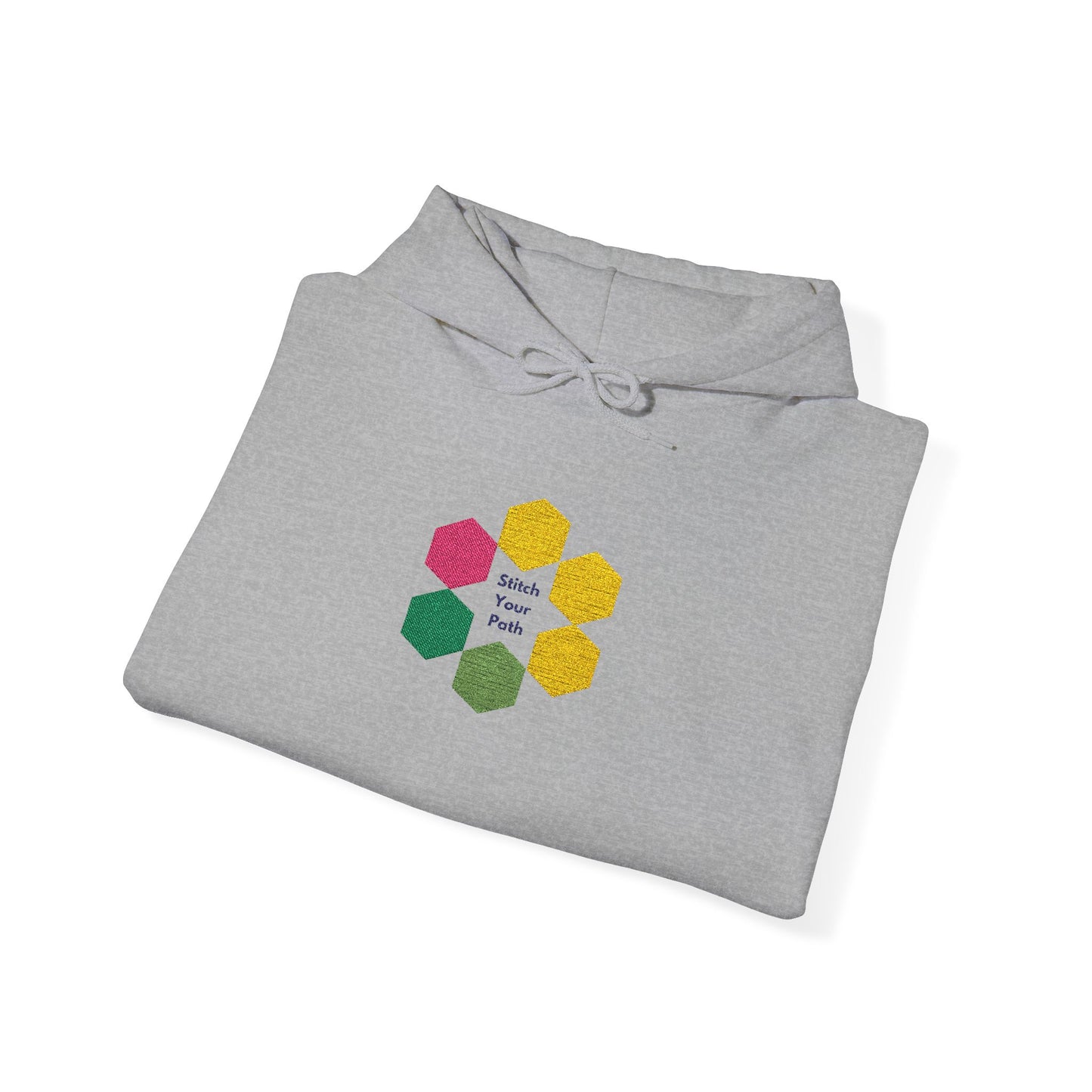 Hexagon Floral Hoodie — "Bloom Where You Are Planted"