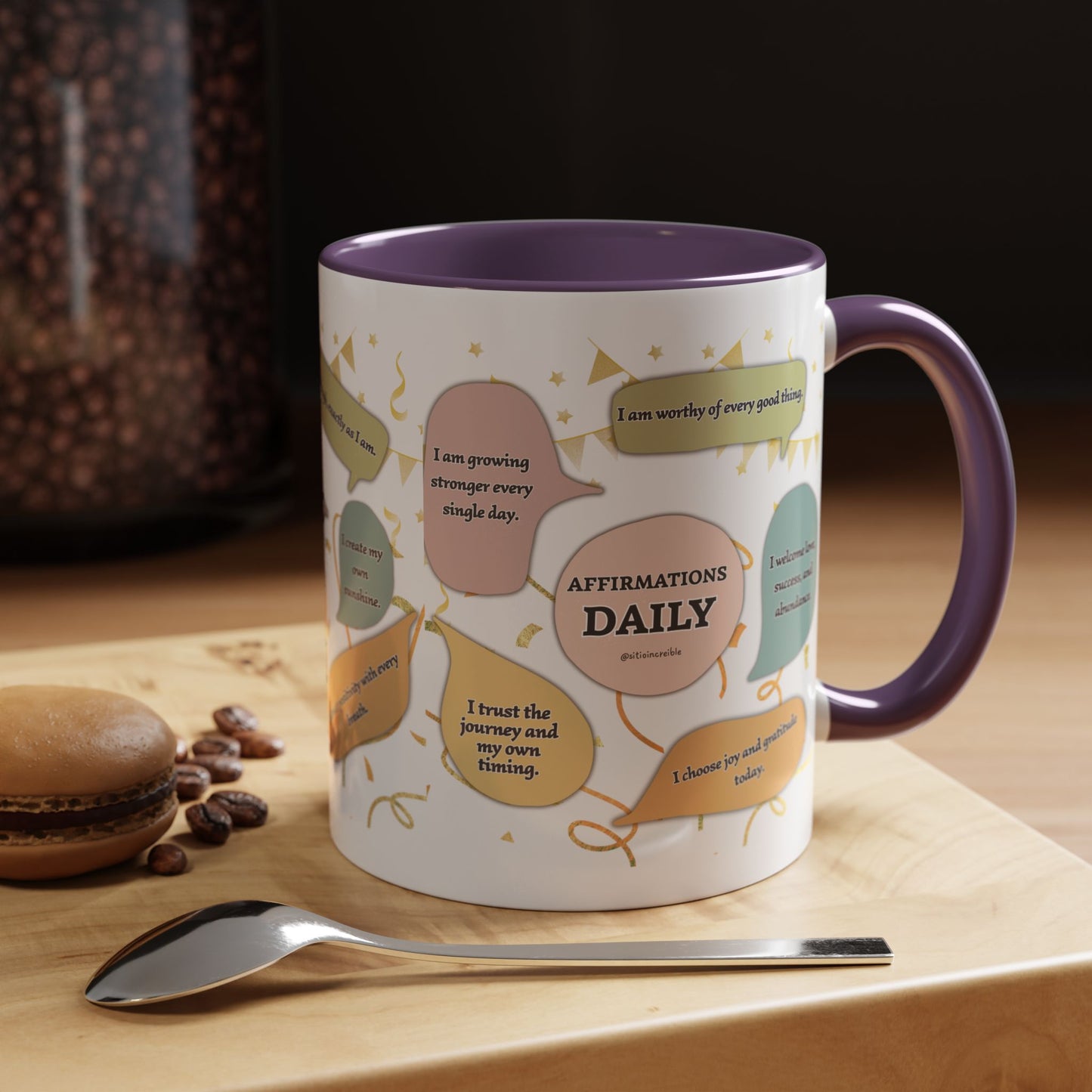 Affirmations Daily Ceramic Mug — Positive Self-Talk