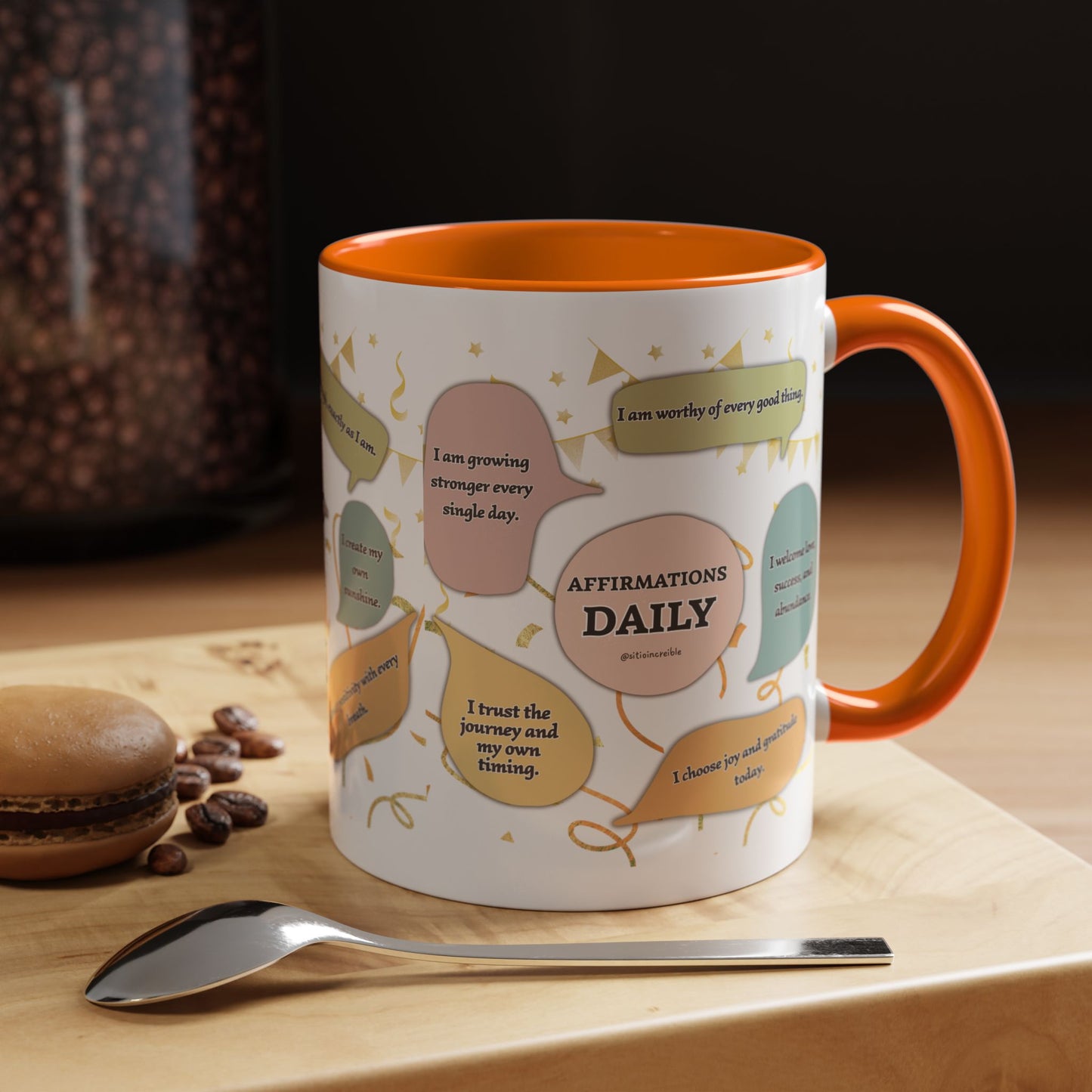 Affirmations Daily Ceramic Mug — Positive Self-Talk