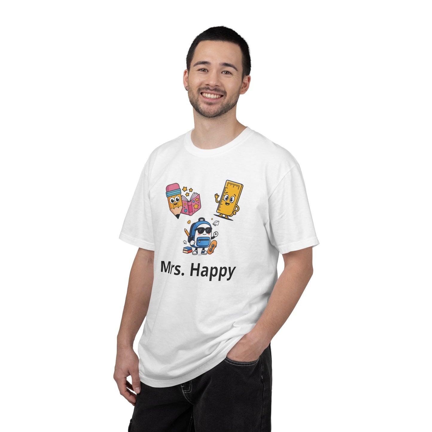 Mrs. Happy Cute Snack Characters T-Shirt