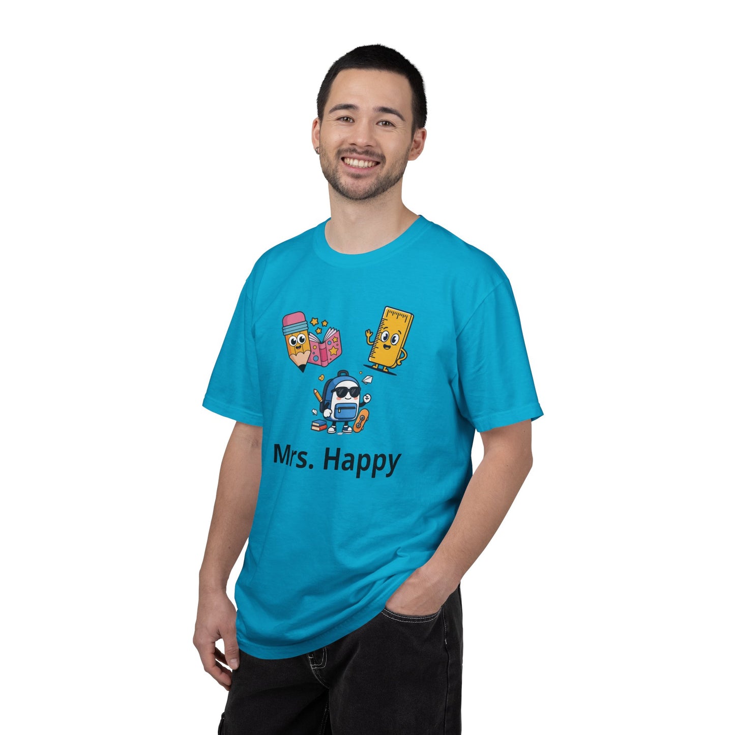 Mrs. Happy Cute Snack Characters T-Shirt