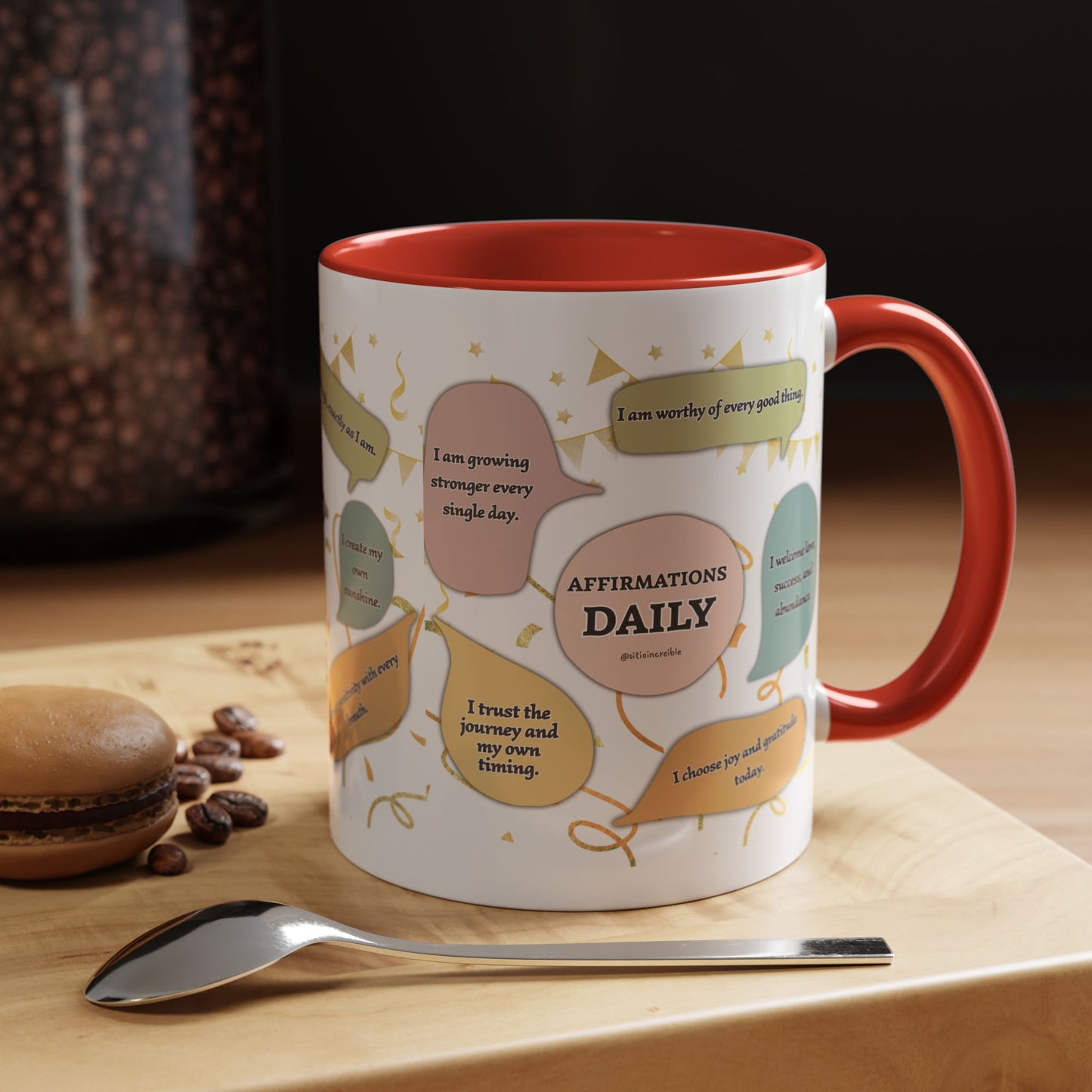 Affirmations Daily Ceramic Mug — Positive Self-Talk